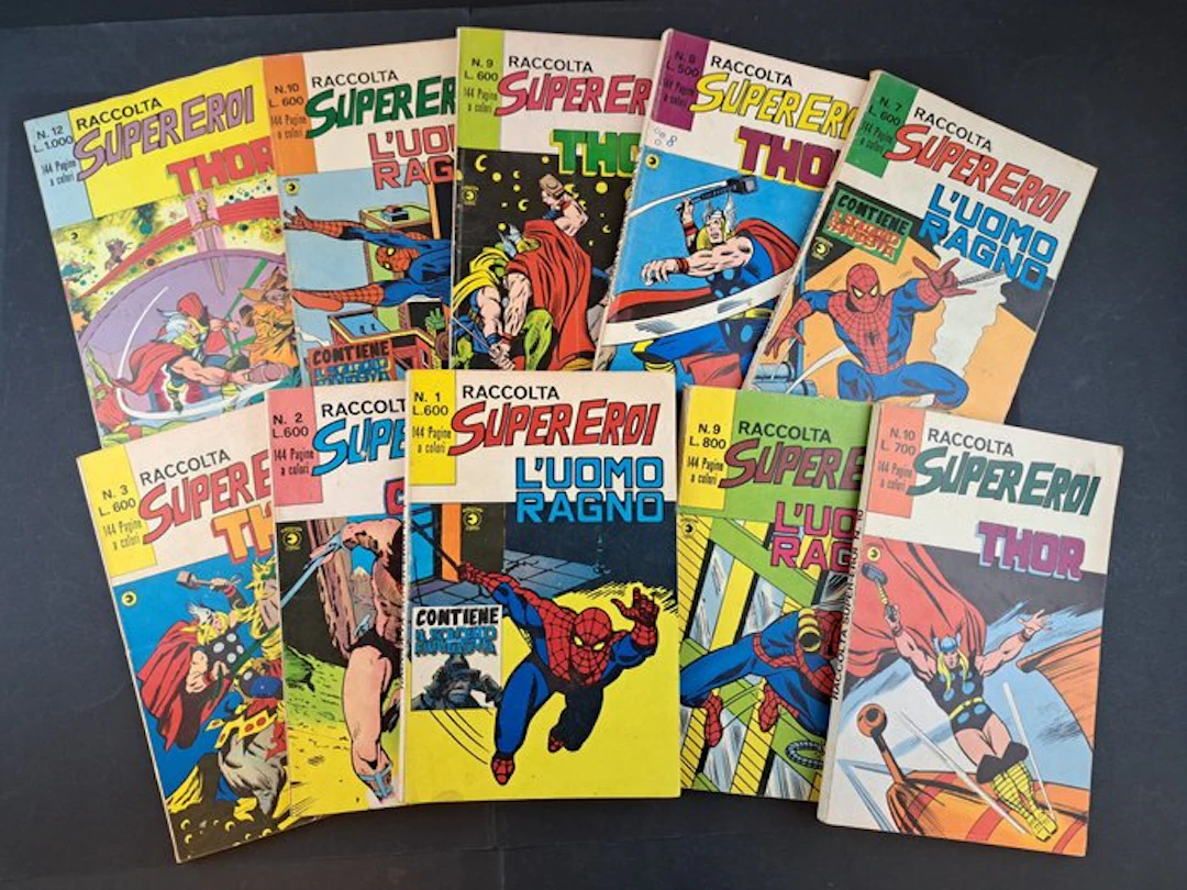 Raccolta Super Eroi Corno - 10 Comic - 1978/1980