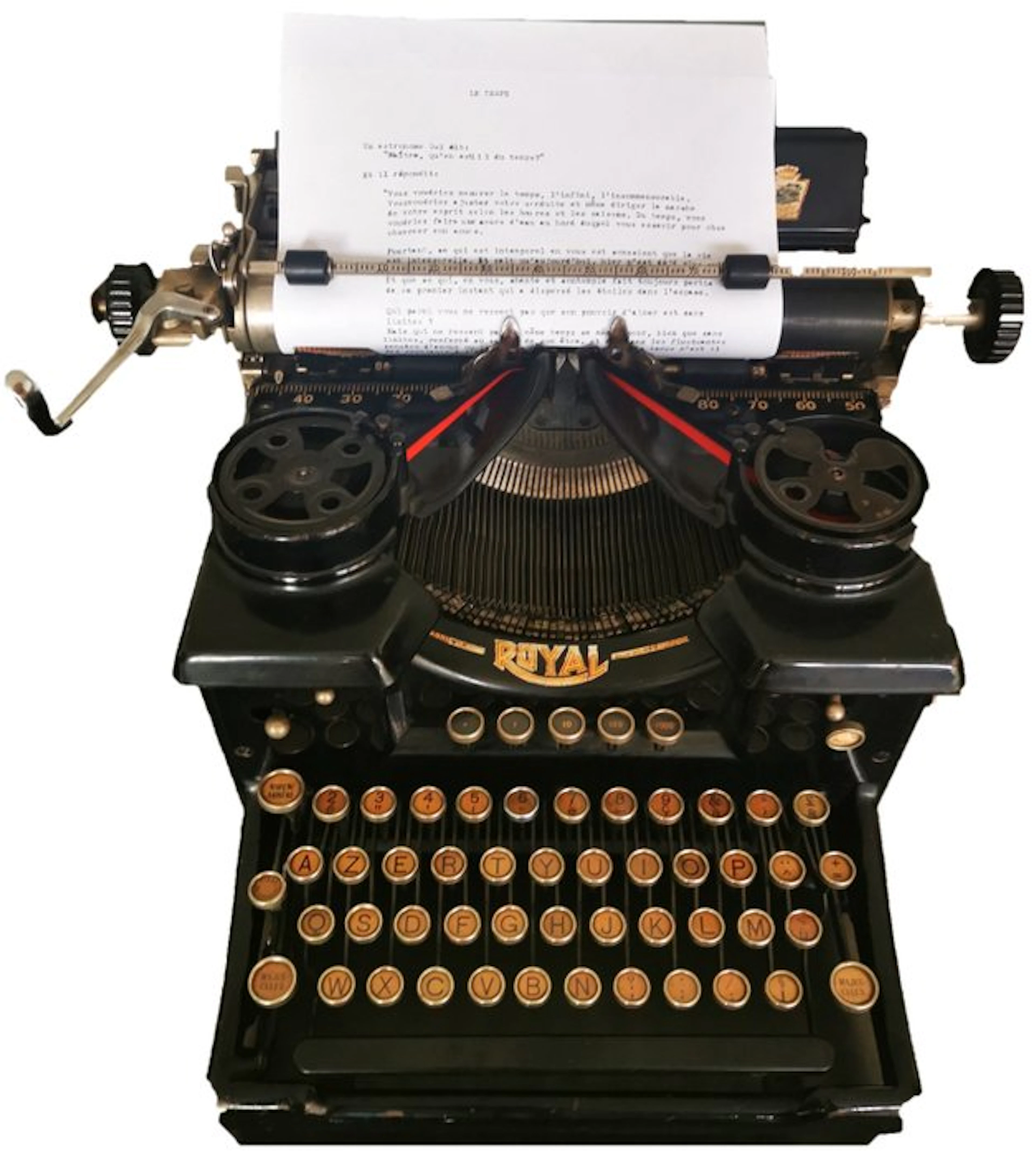 Royal 10 - single glass panel - Typewriter - 1930-1940