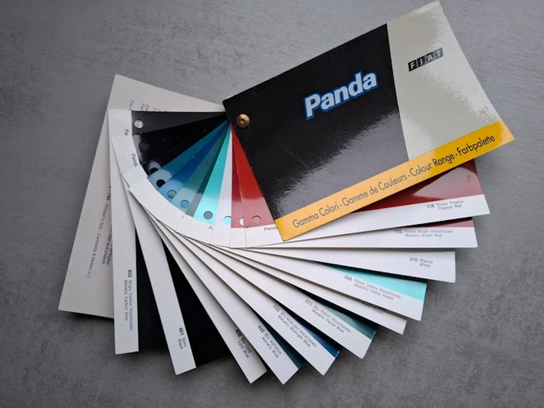 Color chart - Fiat - Panda - Gamma Colori - Colour Range - 1995
