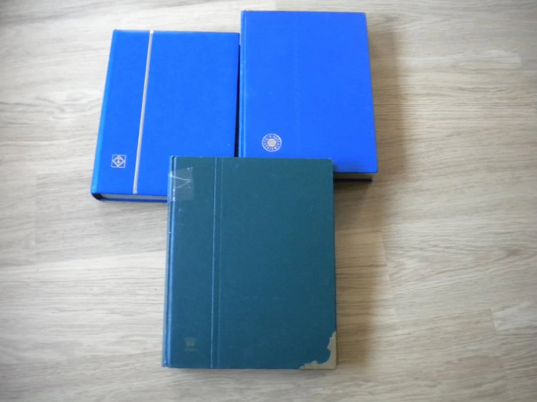 Belgium - 3 nice large filing albums for T--B--C, in good condition