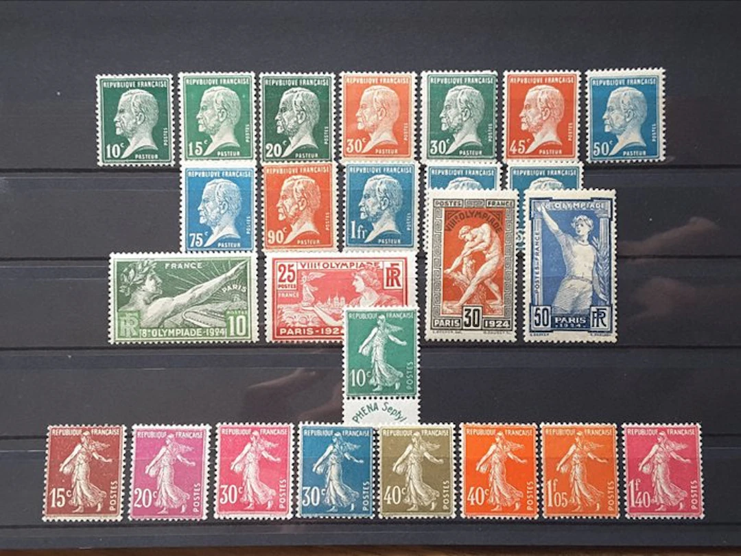France 1923/1926 - Complete Pasteur Series