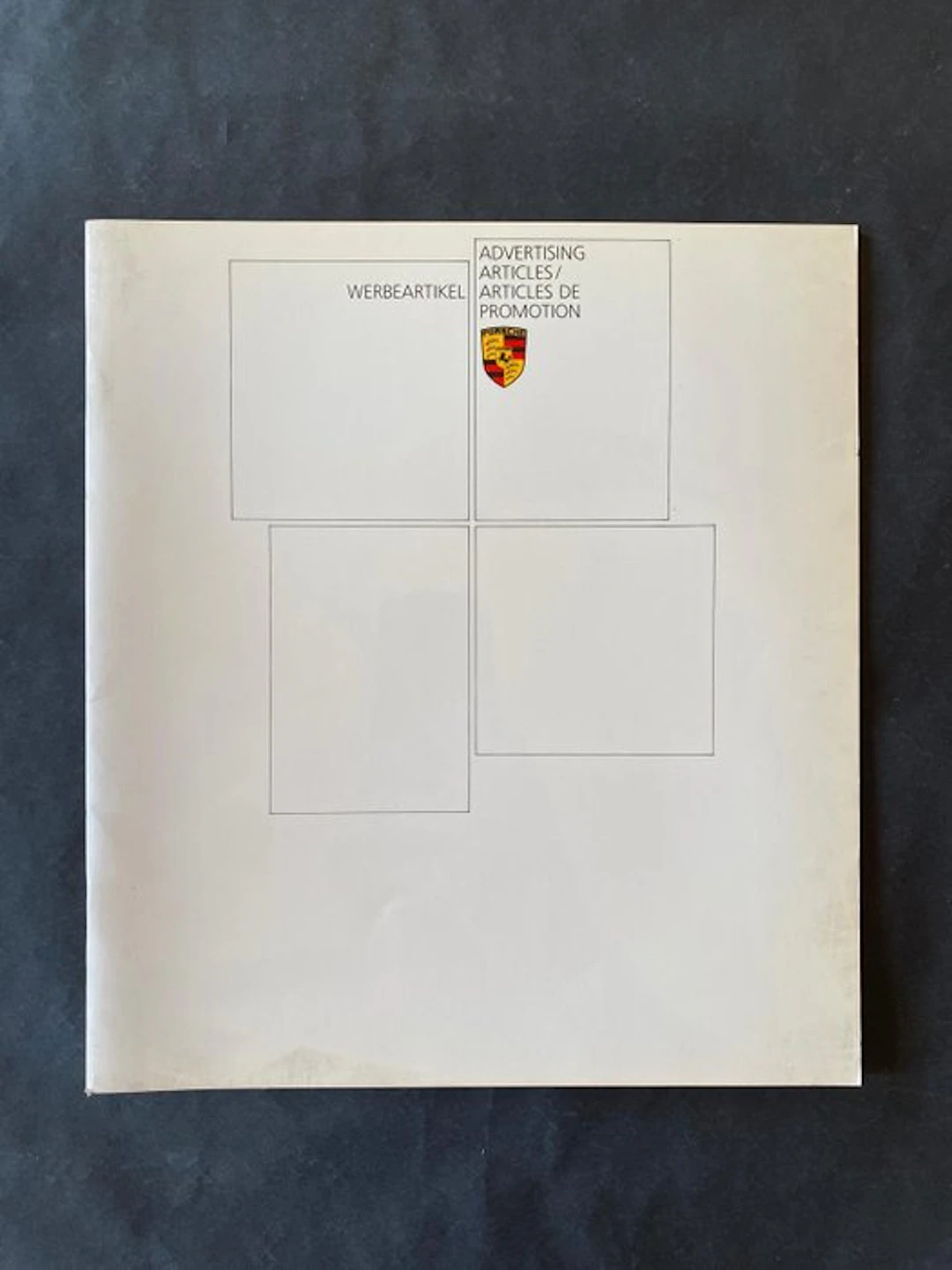 Brochure - Porsche - Offizieller Katalog mit Werbe-/ Promotion - Artikeln