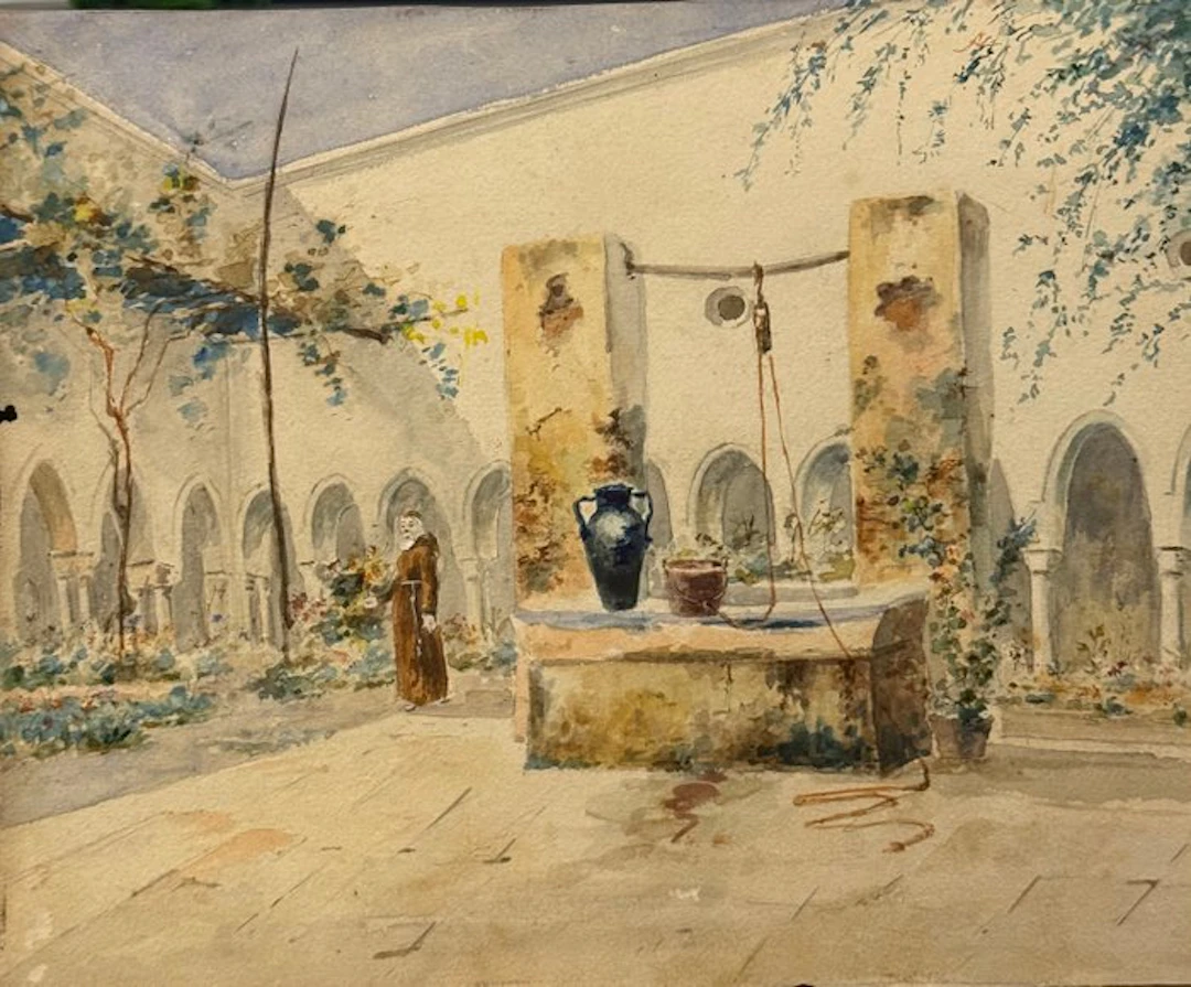 Scuola europea (XIX-XX) - Convento in Costiera