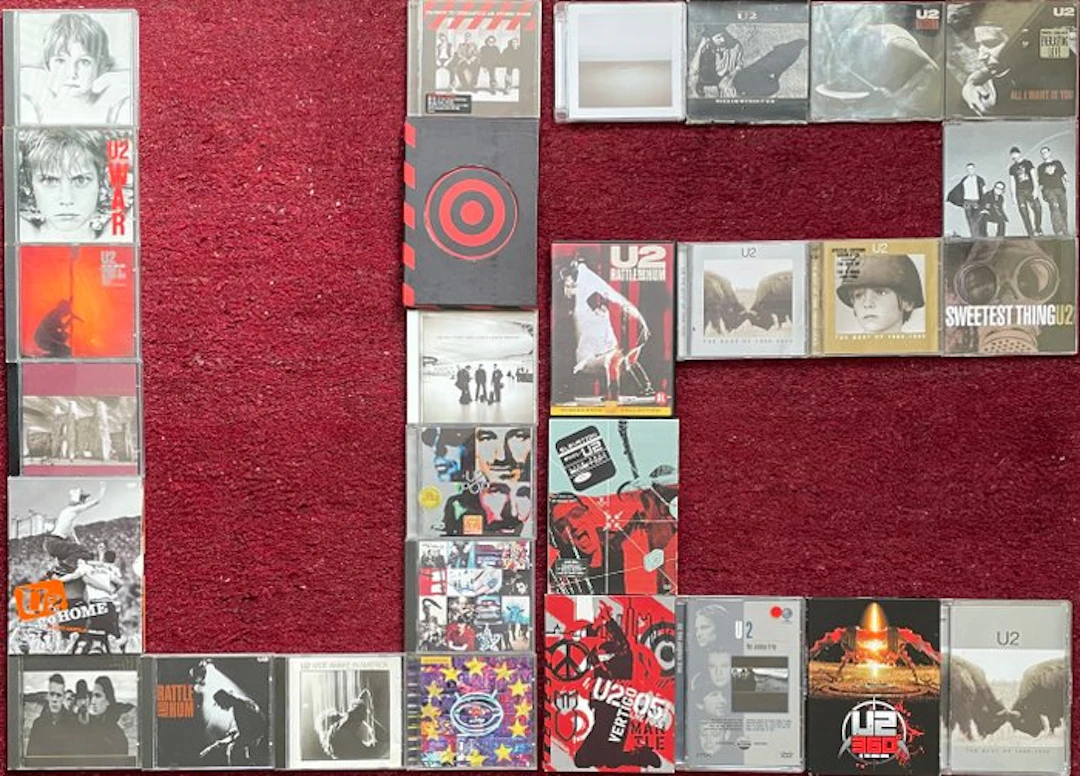 U2 - Large lot of 15 CD’s, 5 Singles & 8 DVD’s - Multiple titles - CD - 1981