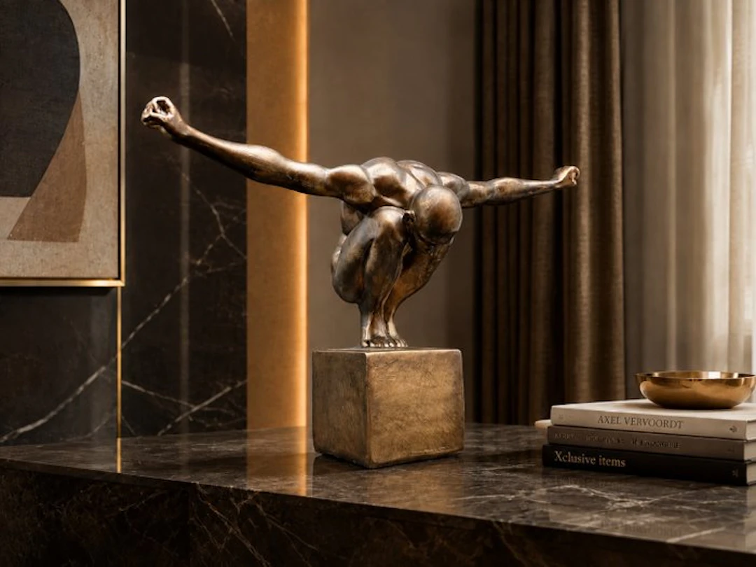 Statue, The Olympian Man - 32cm - 0 cm - Resin