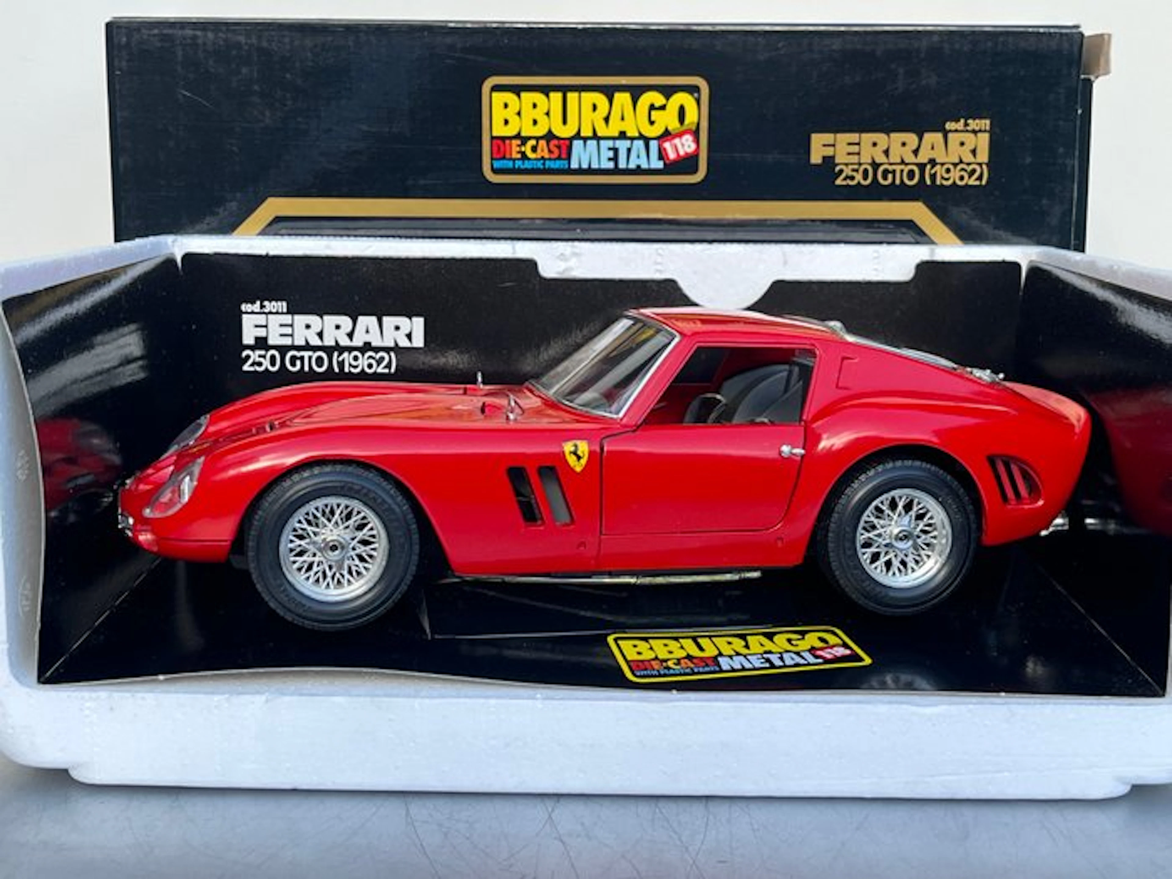 Bburago 1:18 - Model sports car - Ferrari 250 GTO 1962...