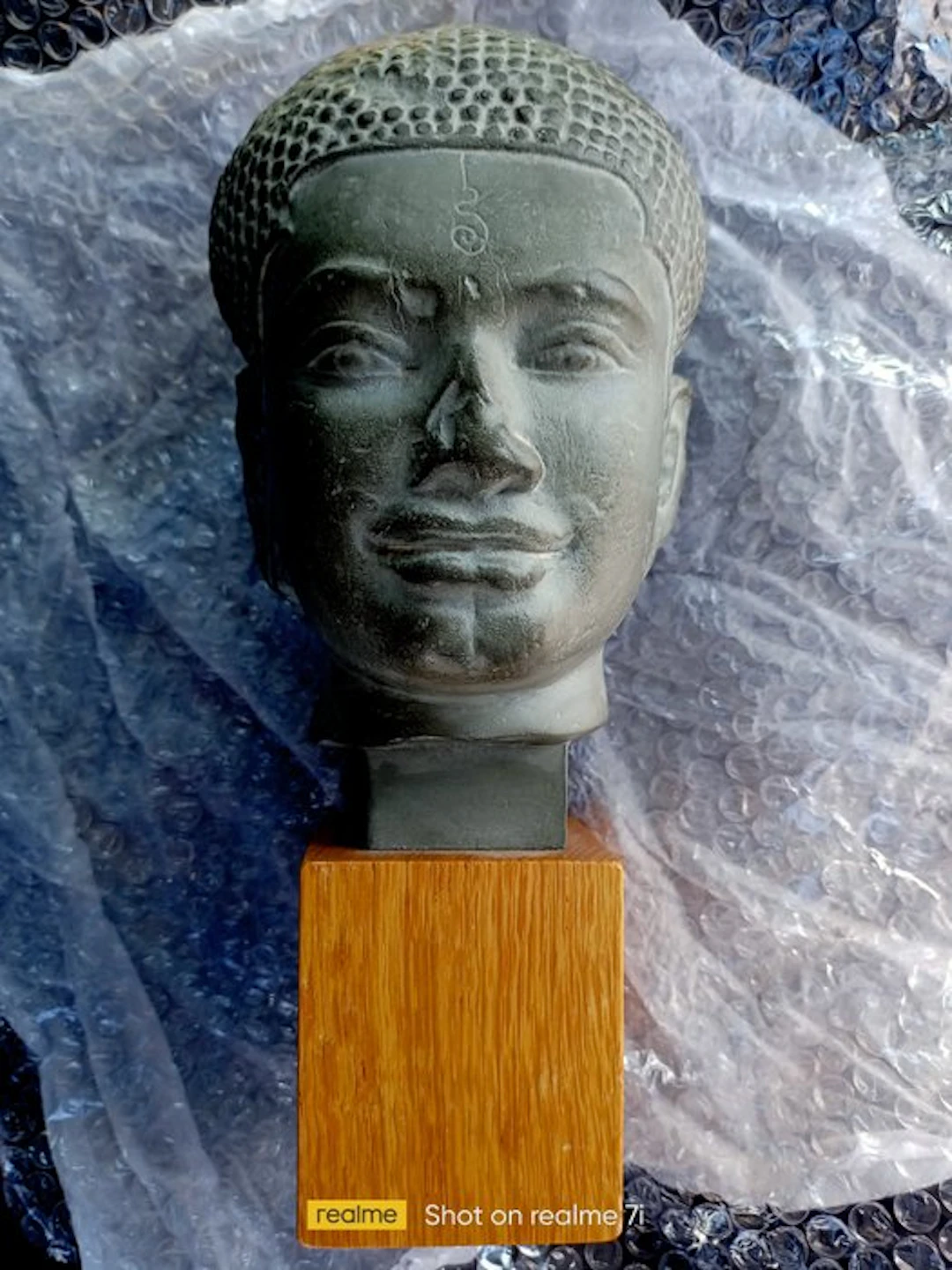 M - Sculpture, Copie en pierre du musée du Louvre - 30 cm - Composite