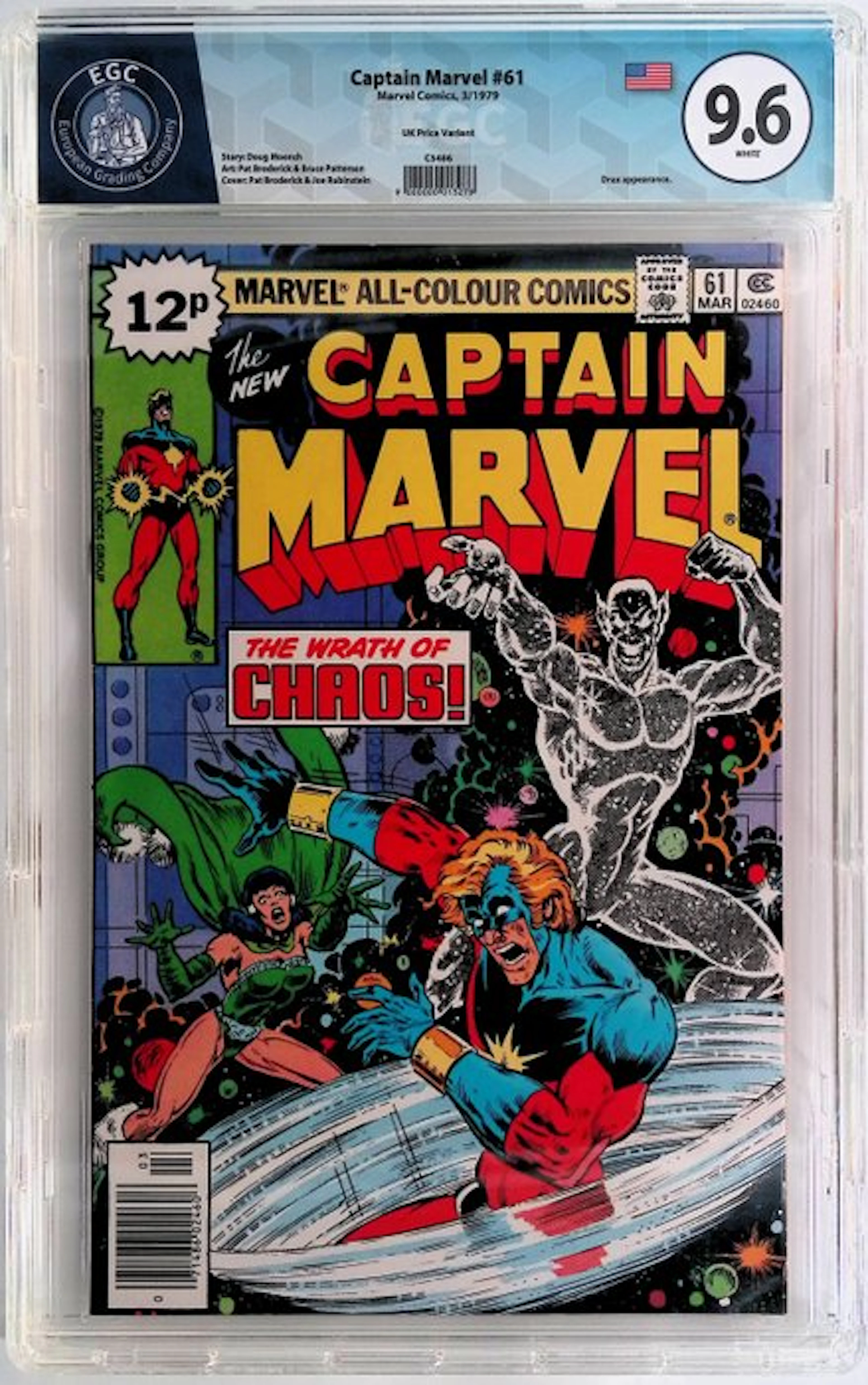 Captain Marvel #61 - EGC 9.6 - UK Price Variant - 1...