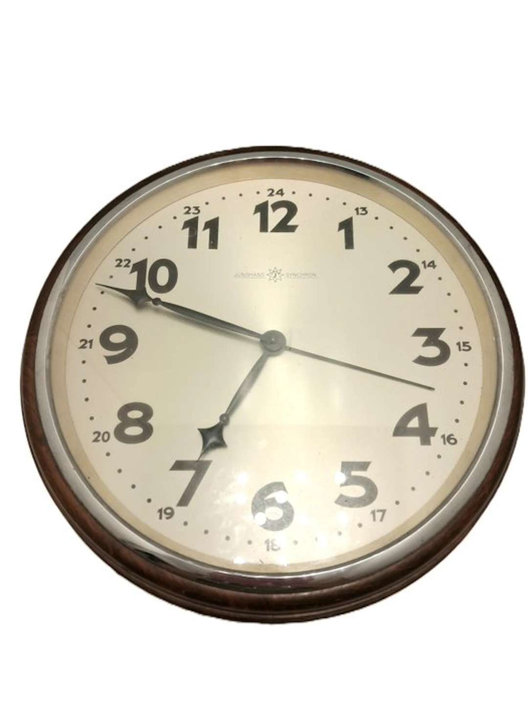 Station clock - Junghans - Industrial Wood, Glass - 1950-1960