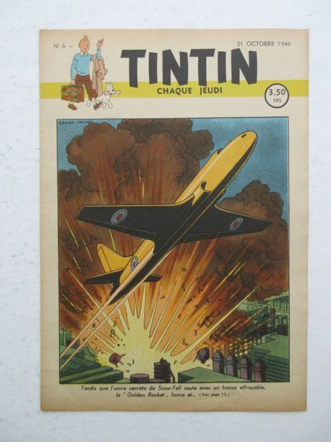 Tintin (magazine) - N° 6 première année - S - 1 Number - First edition - 1946