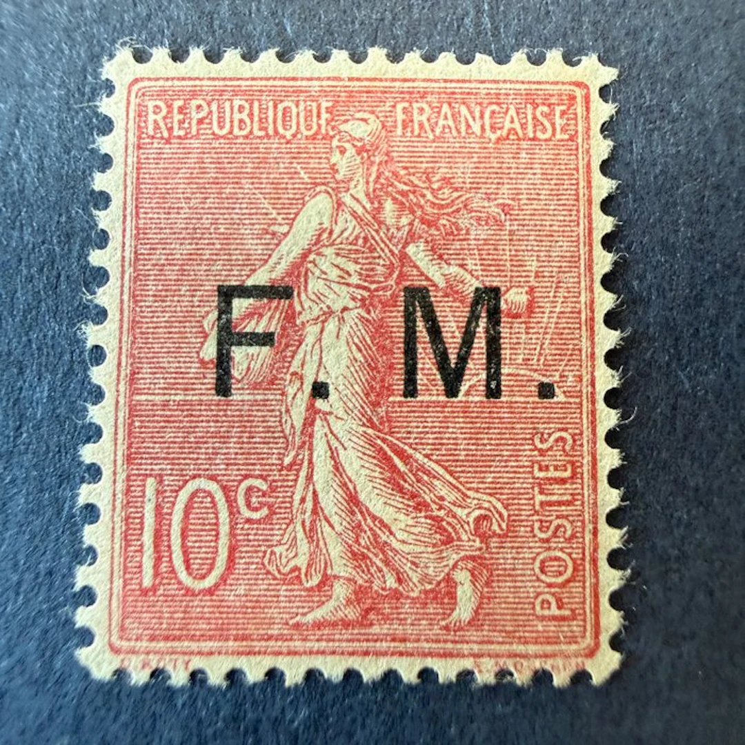France - Military Franking 4 "La Semeuse 10c rose" mint **. TB.