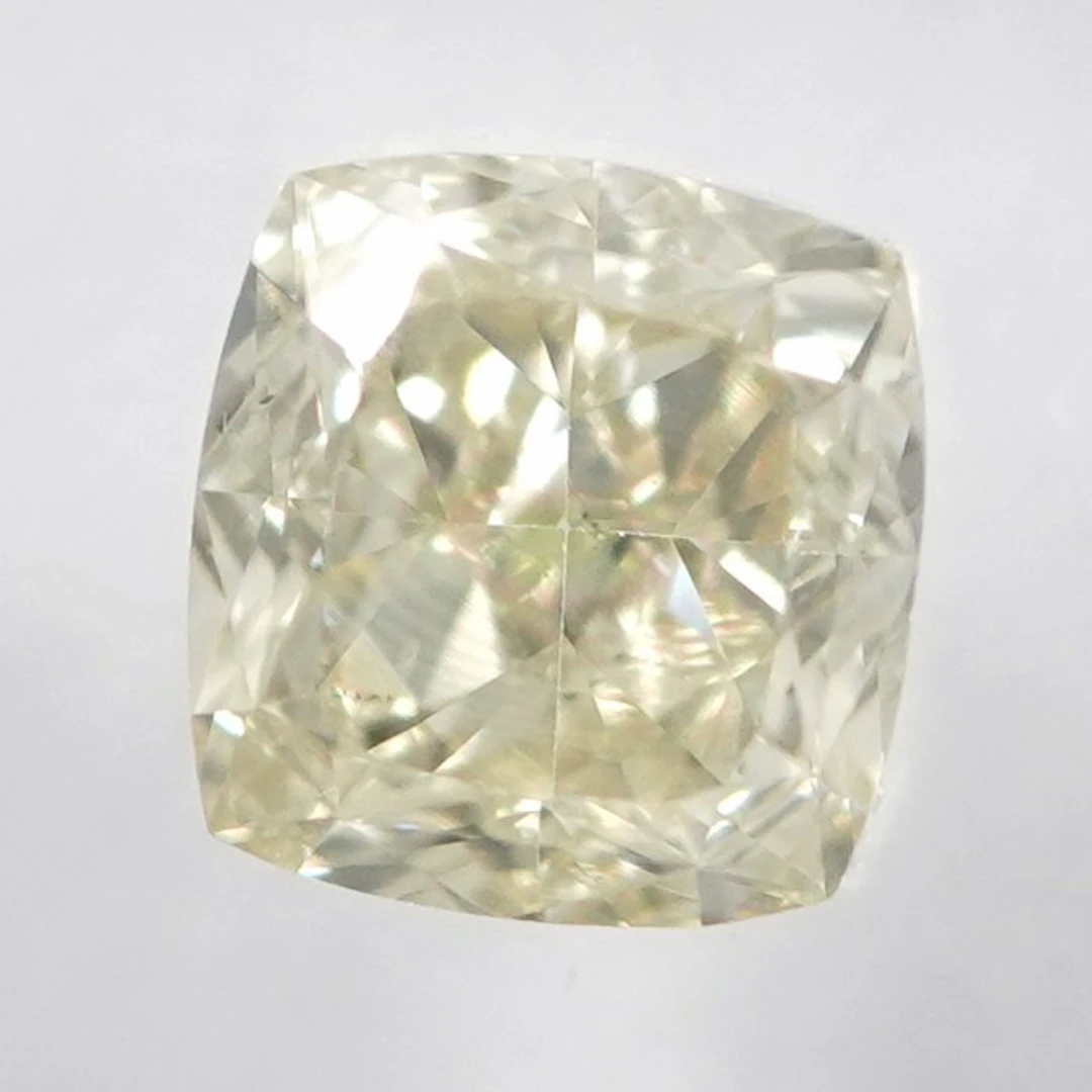 1 pcs Diamond (Natural coloured) - 0.50 ct - Cushion...