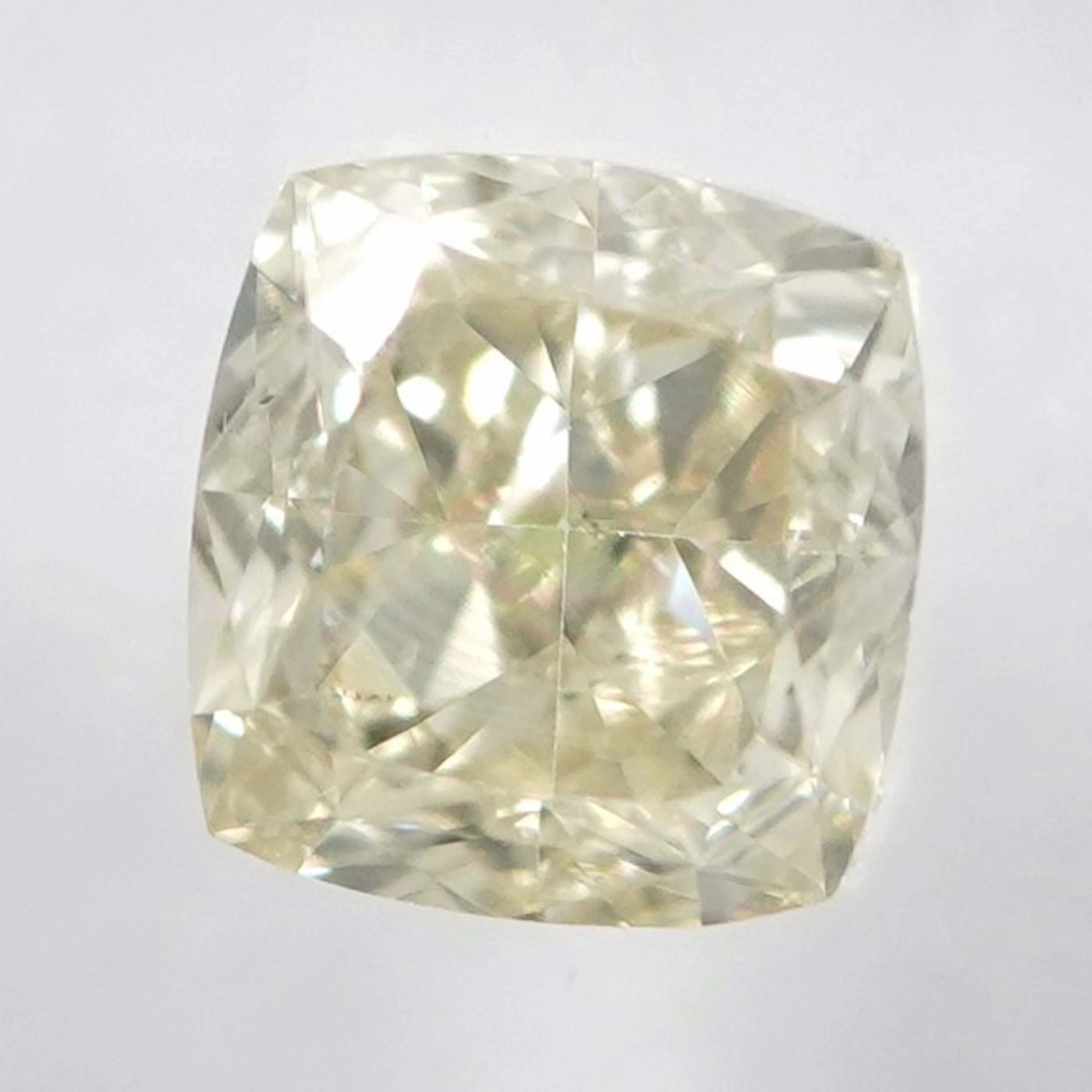 1 pcs Diamond (Natural coloured) - 0.50 ct - Cushion...