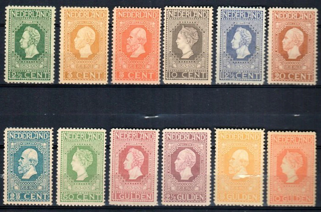 Netherlands 1913 - Jubilee stamps - NVPH 90 t/m 101