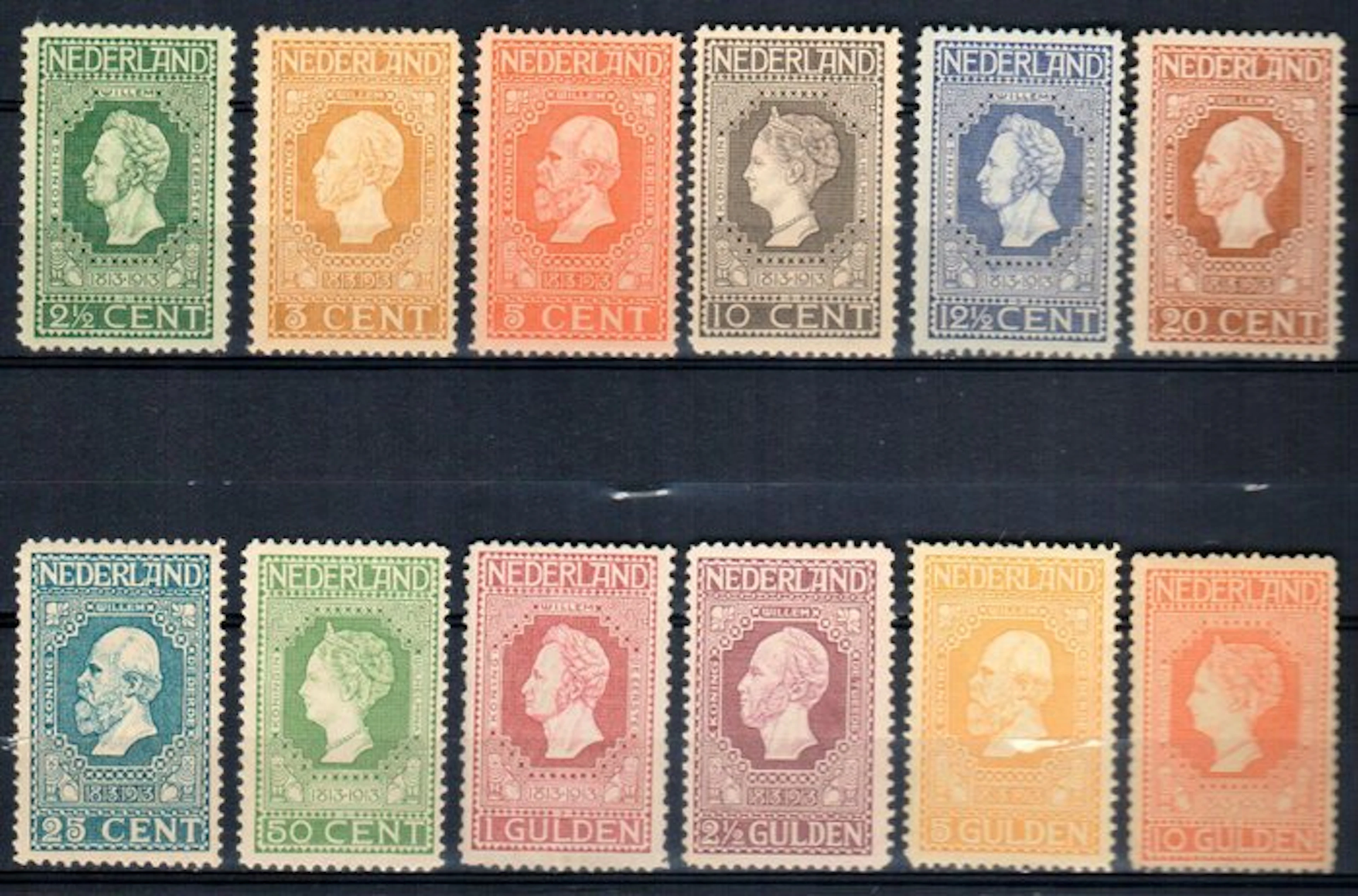 Netherlands 1913 - Jubilee stamps - NVPH 90 t/m 101