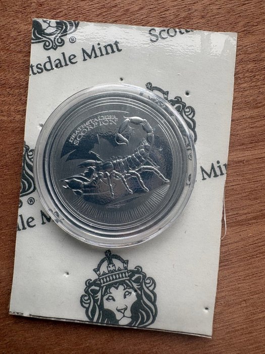 Chad. 500 Francs 2017 Deathstalker Scorpion 1 oz (No reserve price)