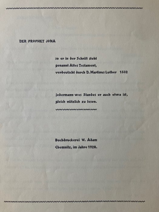 Bibel - Der Prophet Jona so er in der Schrift steht ..