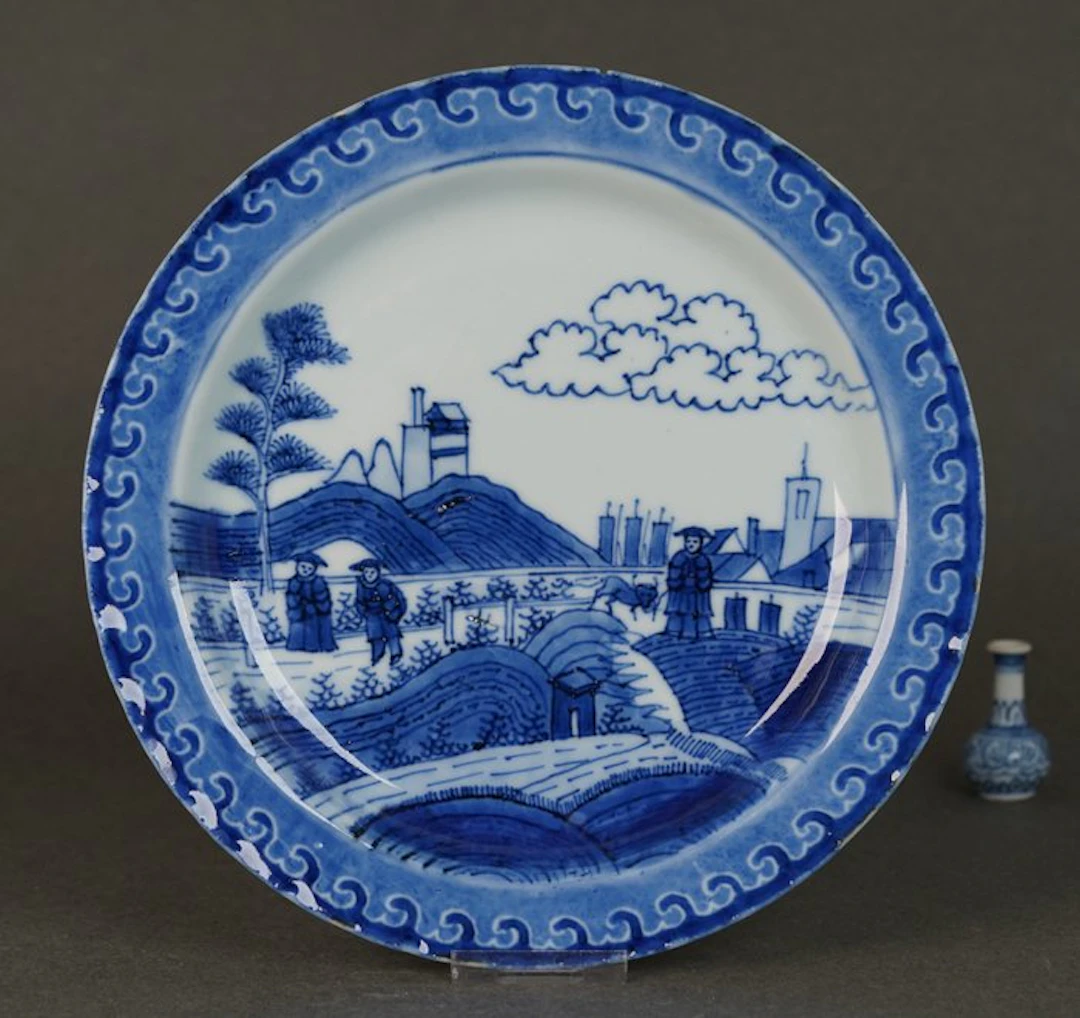 Kangxi (1662-1722) - Deshima Island or Scheveningen Plate