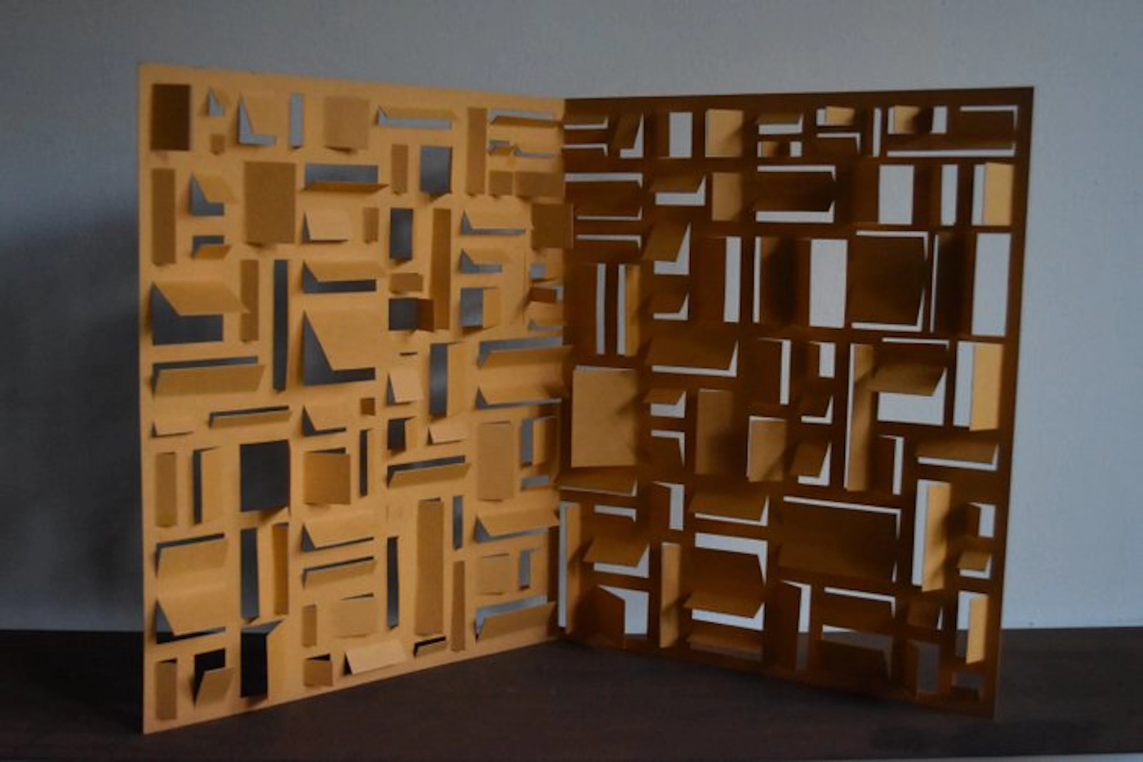 Aldo Donini (1924-2012) - Tridimensione. 1968. Scultura Optical Art