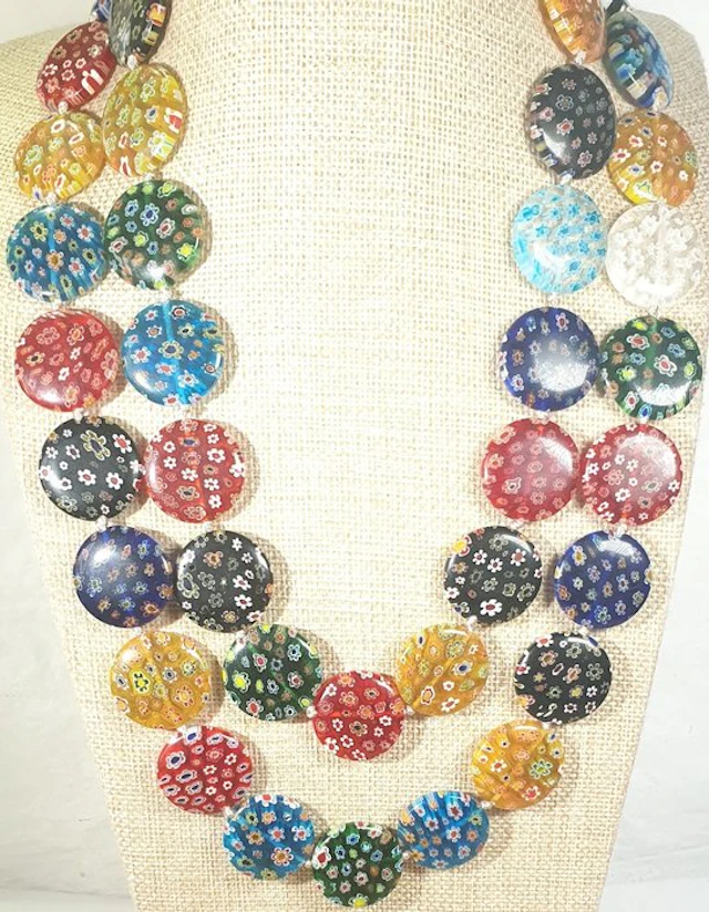 Murano Crystal - NEW - Symbol of Faith - VERY LONG - Necklace