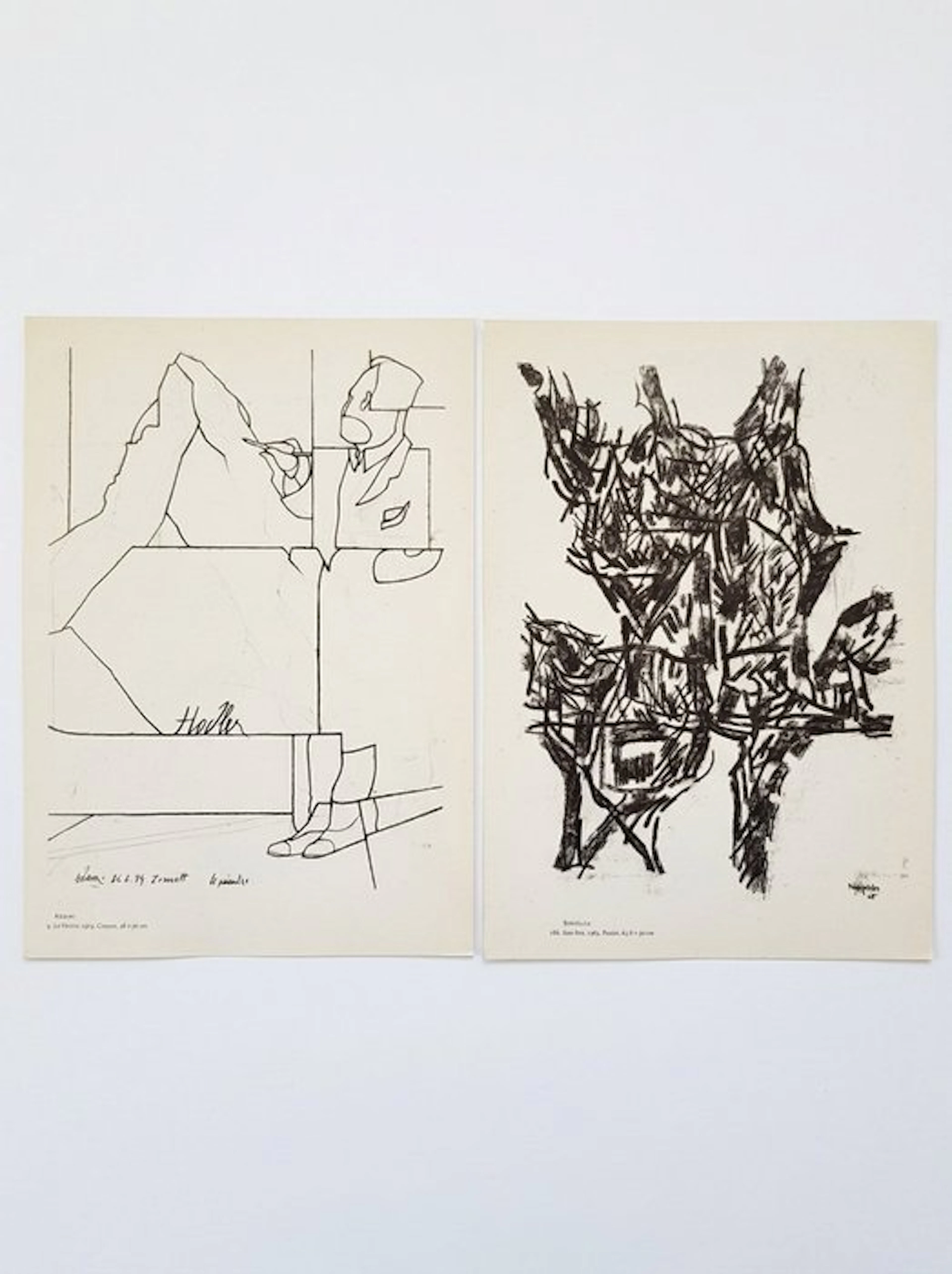 Valerio Adami (1935) - Le Peintre - Sous-Bois - Riopelle, Maeght 1974