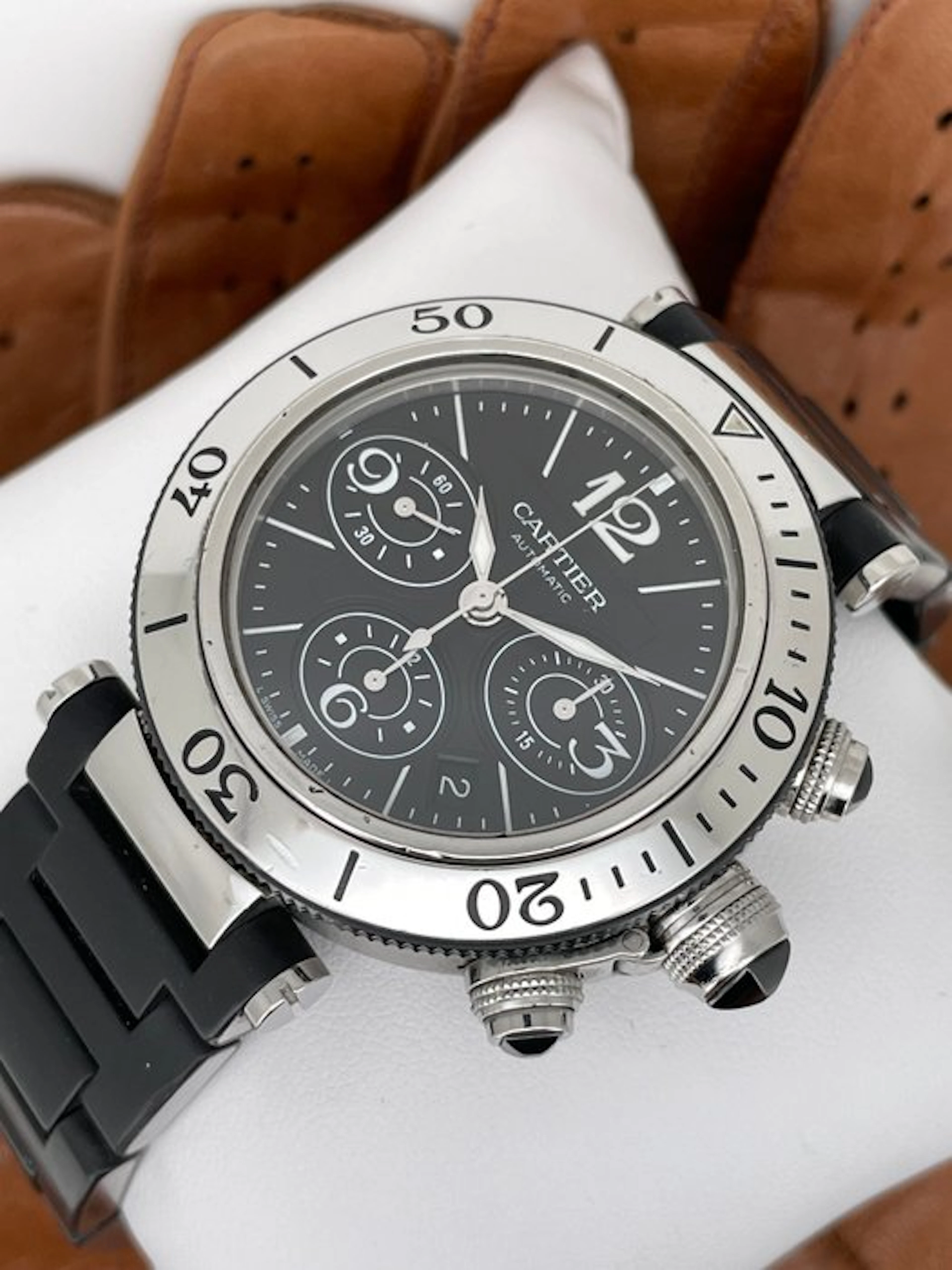 Cartier - Pasha Seatimer Chronograph Automatic - W31088U2 - Men - 2000-2010