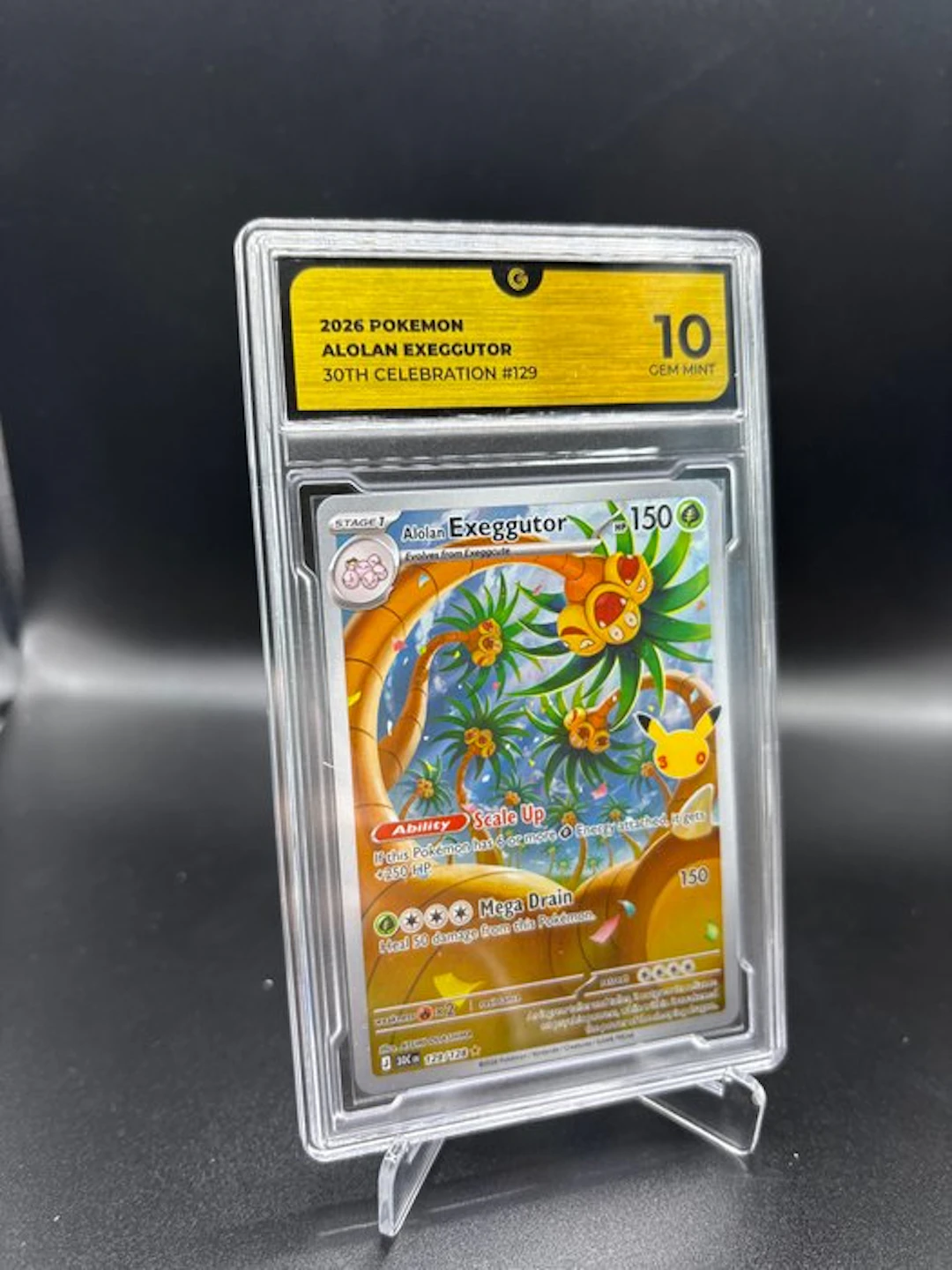 Pokémon - 1 Graded card - Alolan Exeggutor 129 30TH Anniversary Full