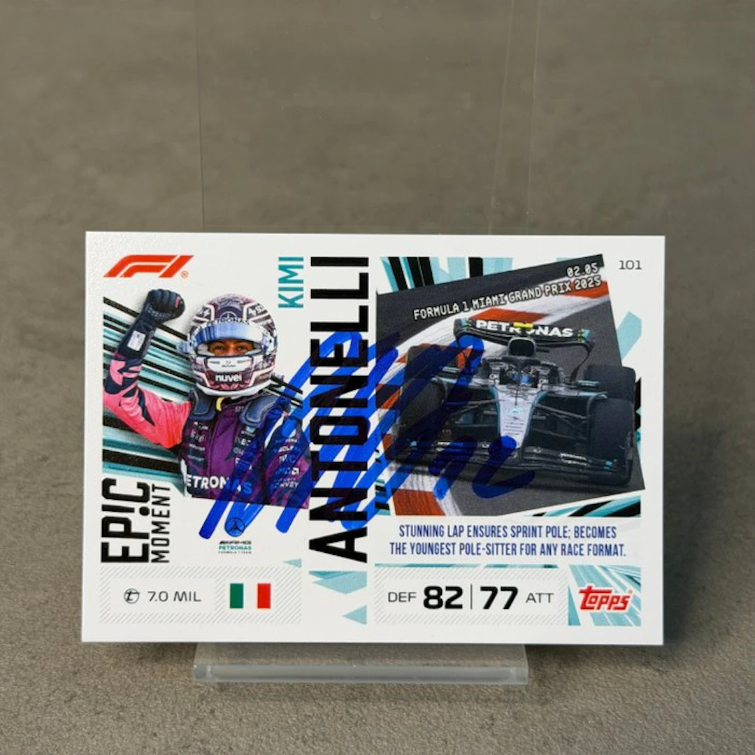 Mercedes - Topps Card 101 Epic Moment Kimi Antonelli...