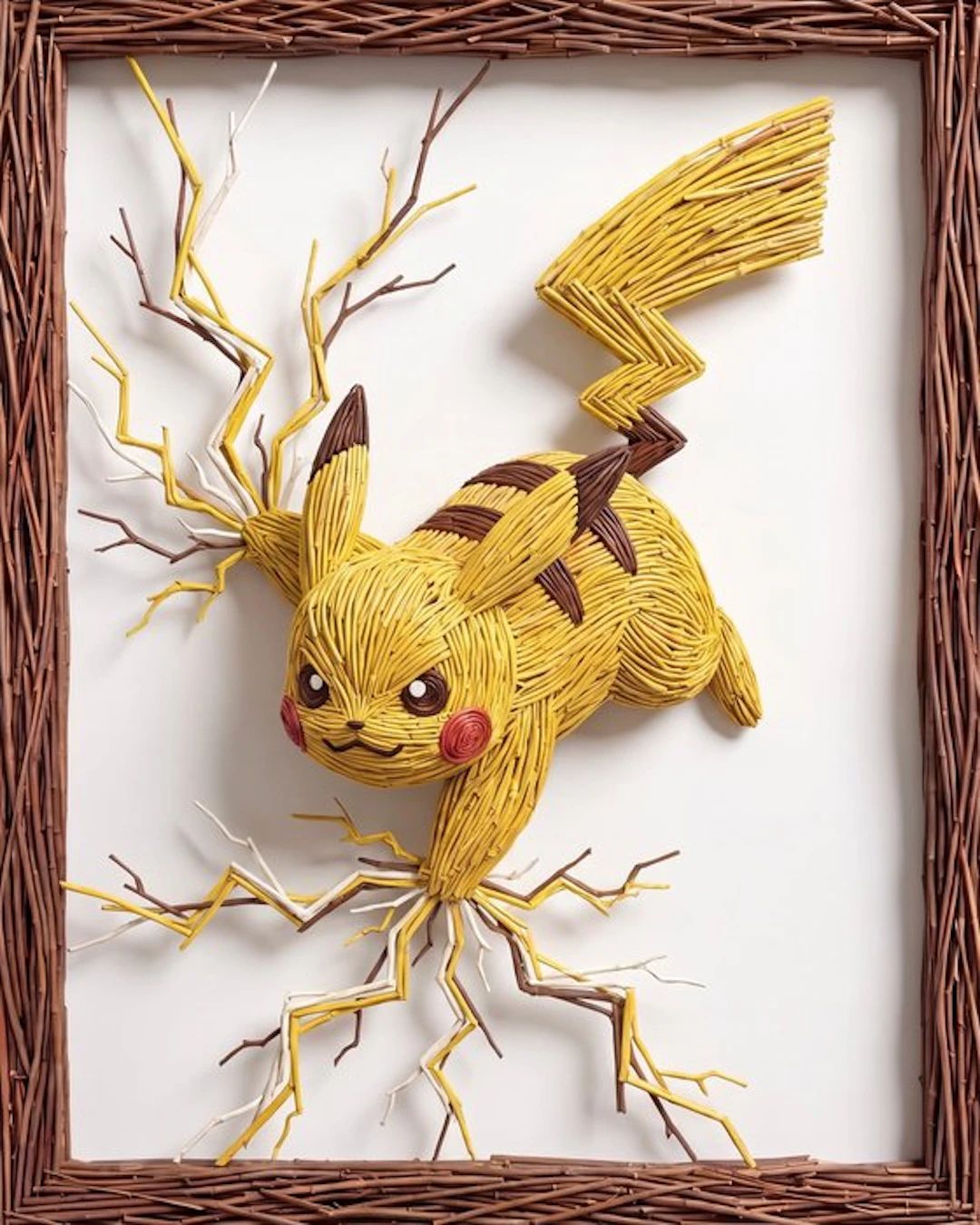 AT9 - "Pikachu e i Fulmini Intrecciati" - Wood Style
