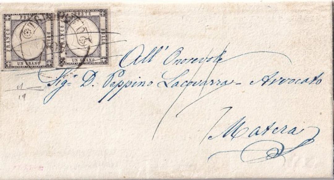 Italian Ancient States - Naples - November 1862 — pair