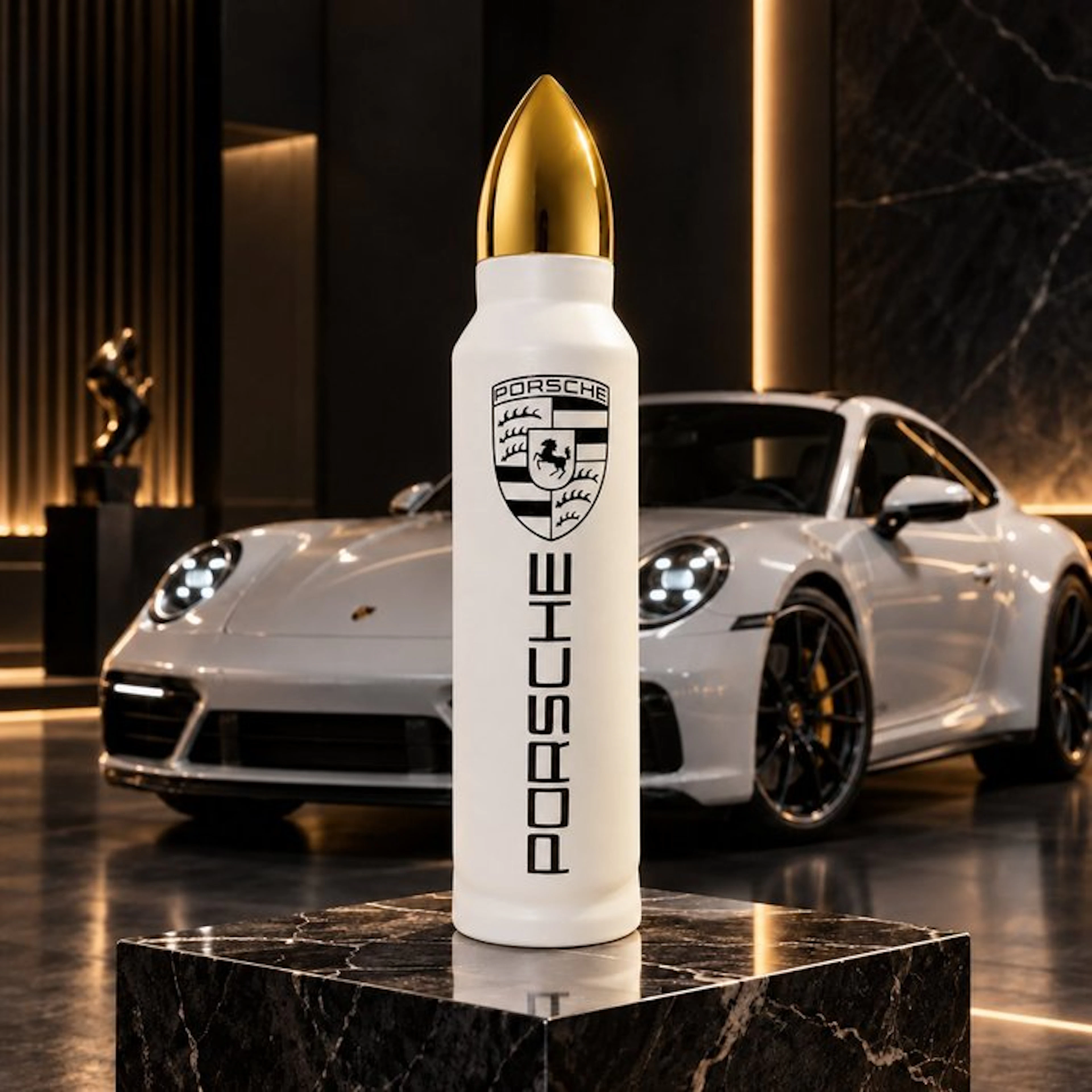SKE - Sculpture, Porsche - 911 Magnum - 36 cm - Aluminium
