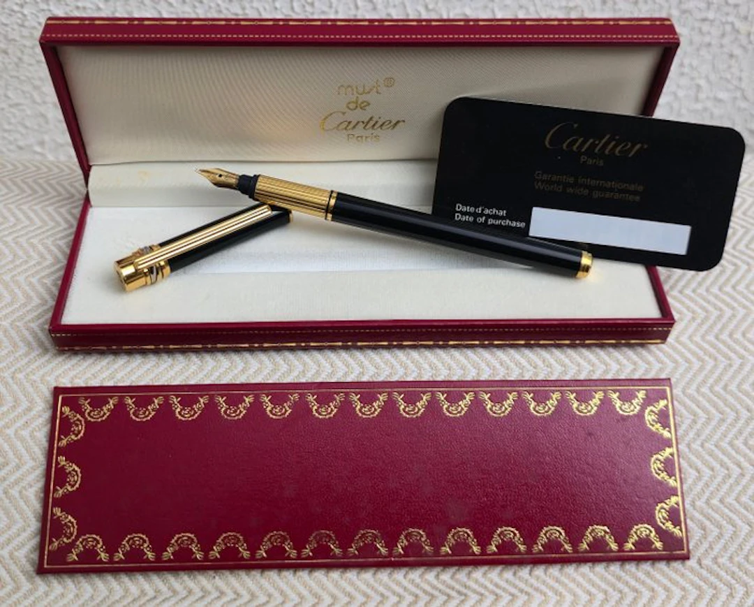 Cartier - Pluma Must de cartier plumin oro 18 k quilates...