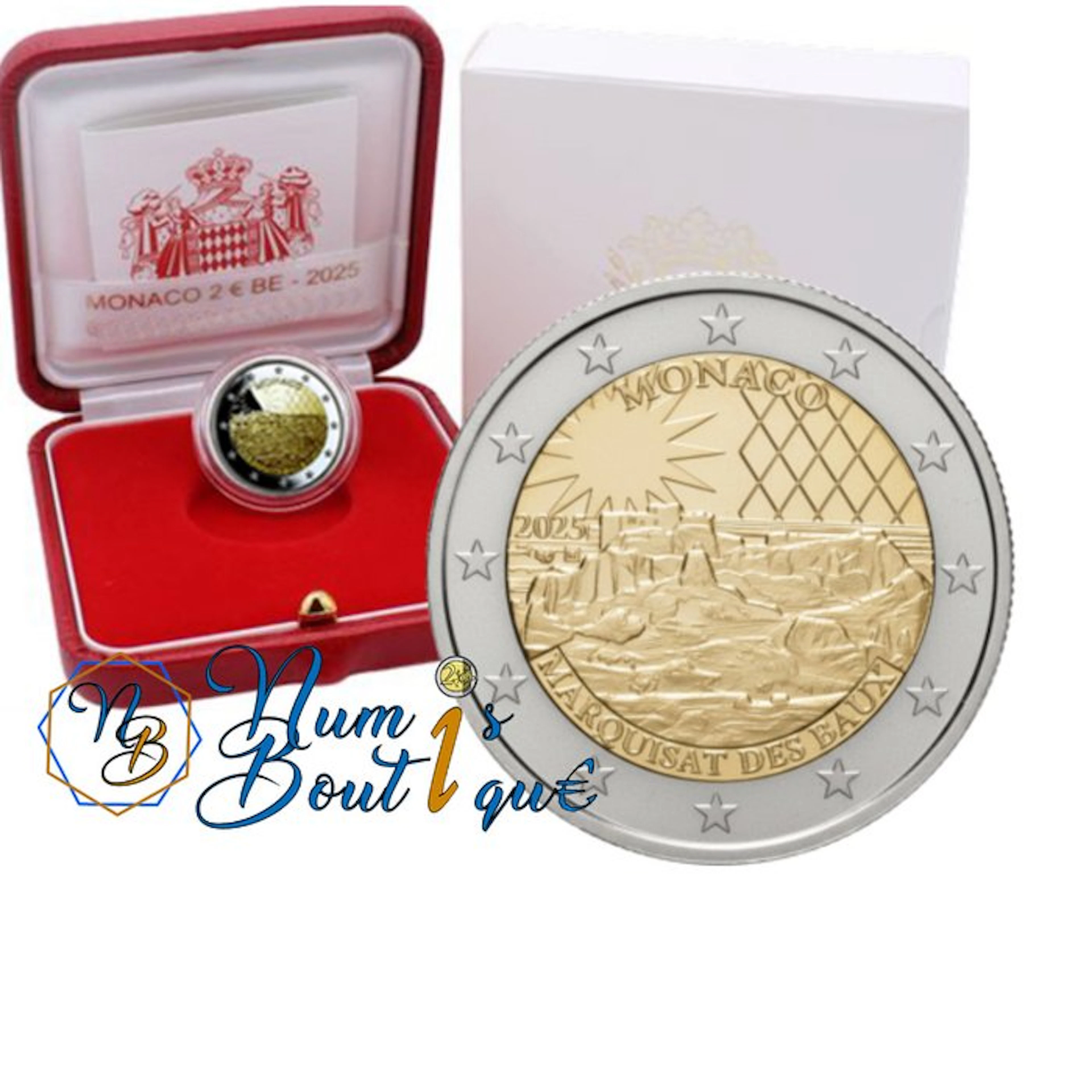 Monaco. 2 Euro 2025 "Marquisat des Baux" Proof