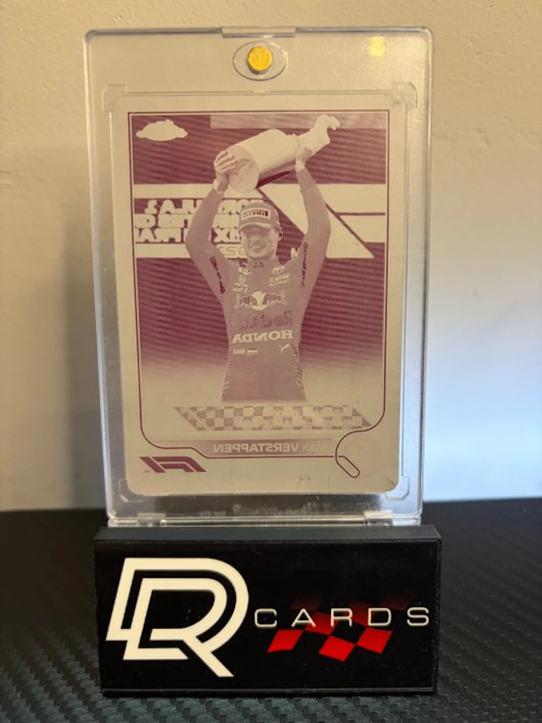 2022 Topps Max Verstappen #188 MAGENTA PRINTING PLATE...