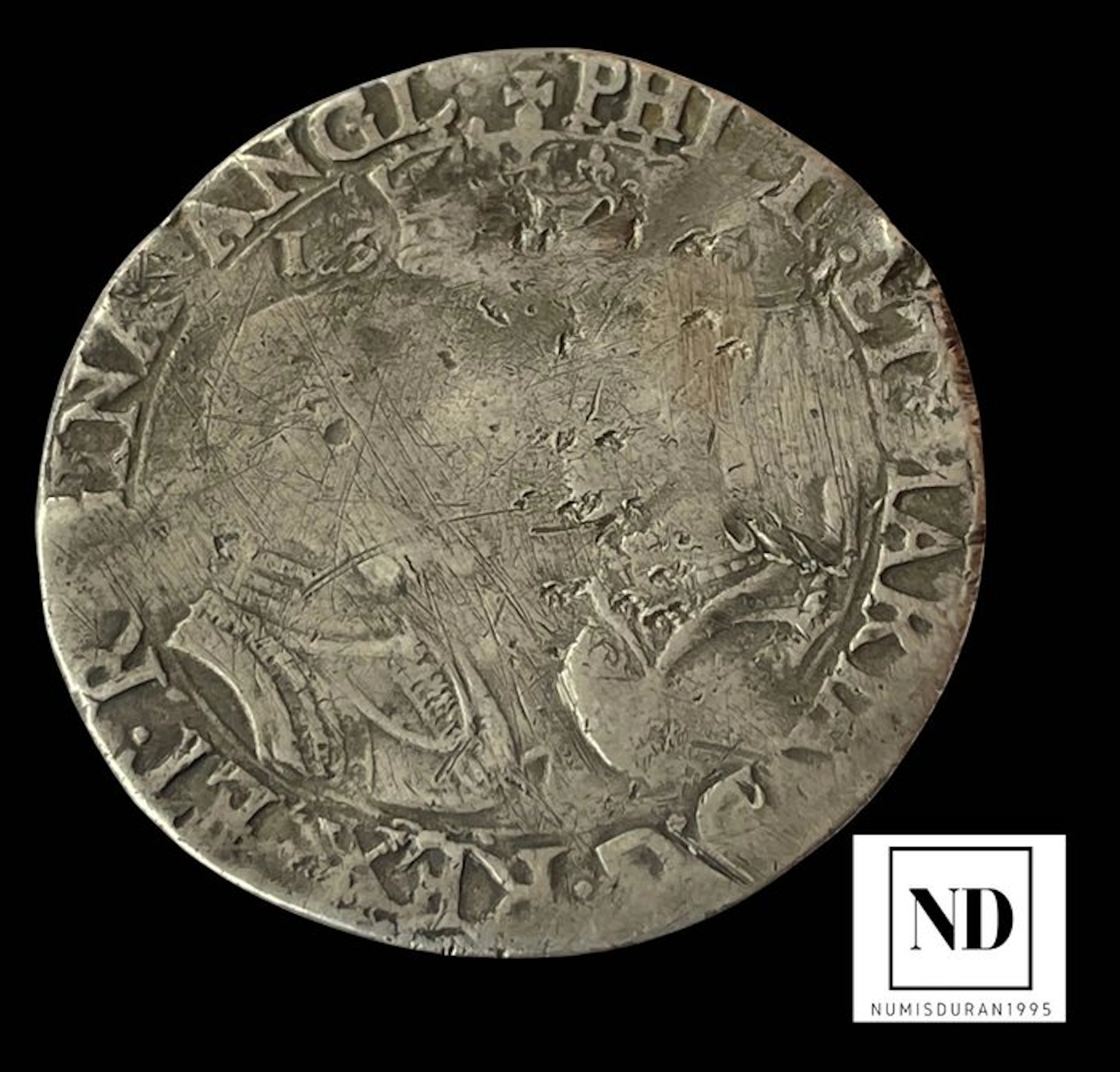 Kingdom of Great Britain. Felipe II Y Maria Tudor. Shilling 1555 - London
