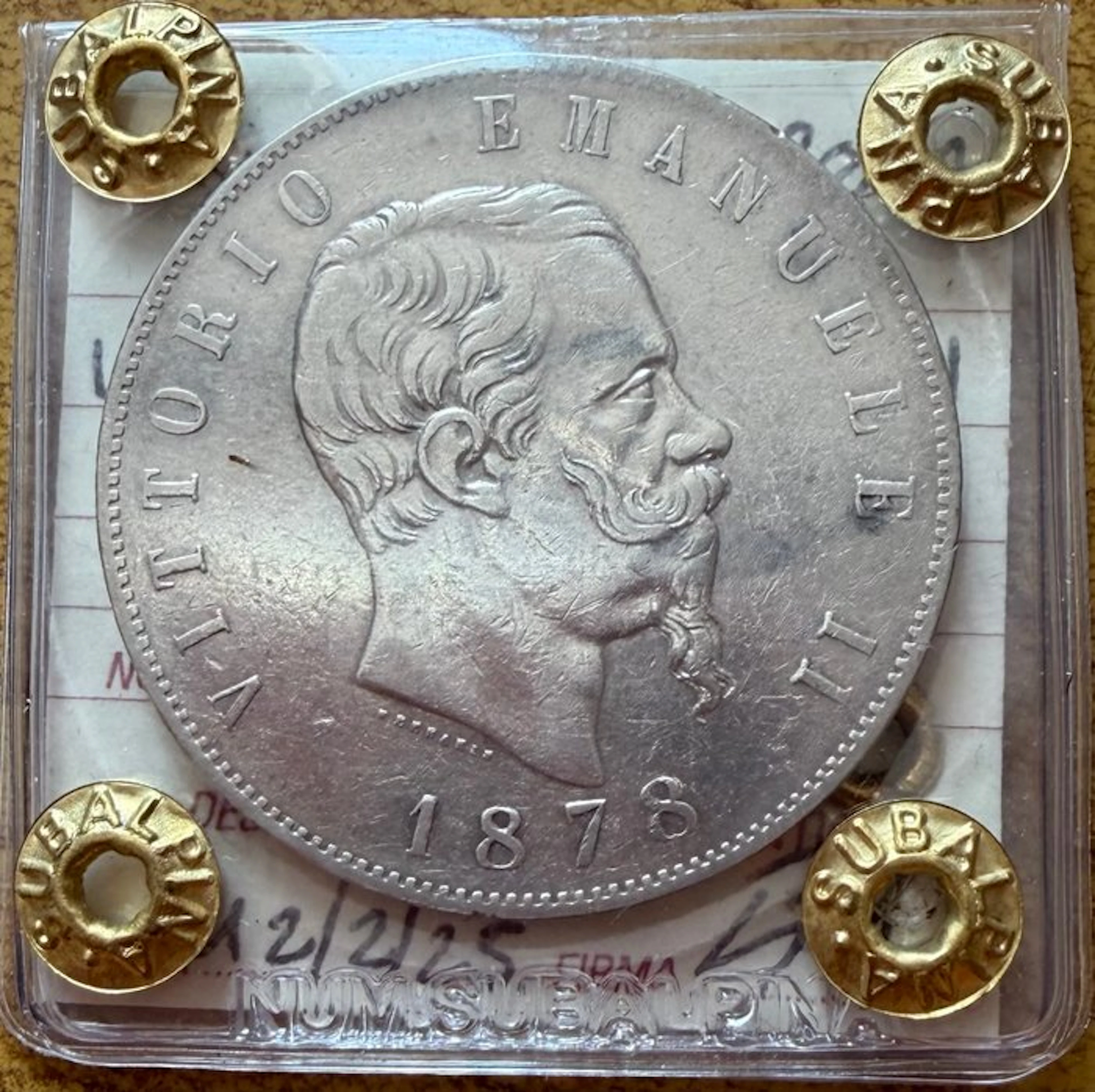 Italy, Kingdom Vittorio Emanuele II. 5 Lire 1878 - Roma (No reserve price)