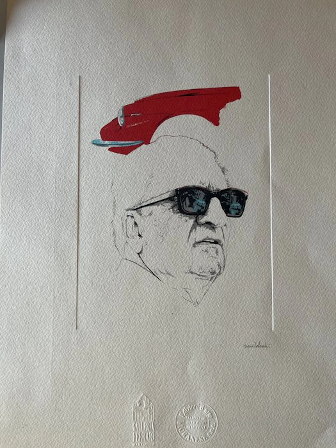 lithography - Ferrari - Litografie Galleria Ferrari - Nani Tedeschi