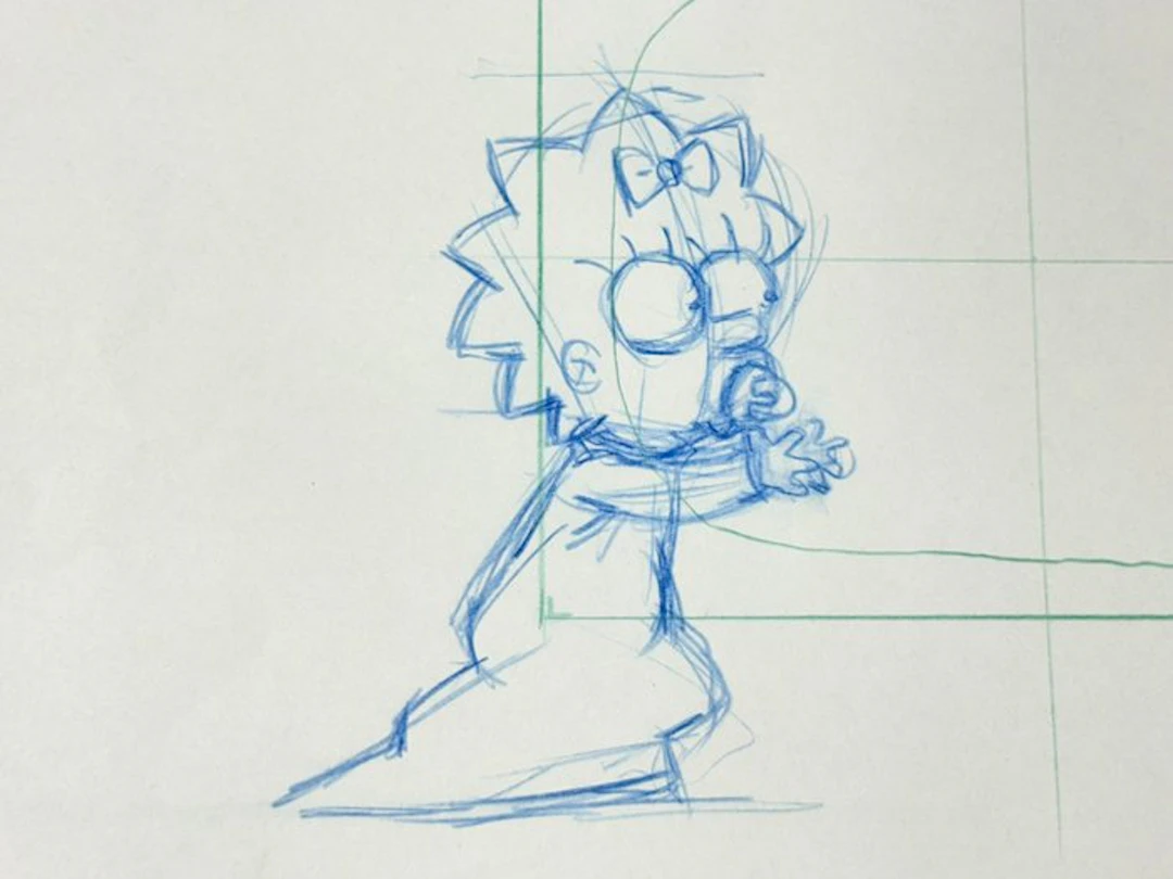 Gracie Films - Original Animation Drawing of Maggie Simpson