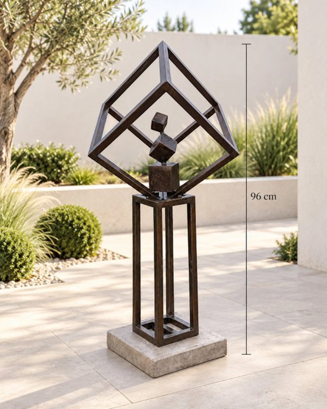 D.B - Sculpture Contained Cubes solid outdoor/indoor XL size No Reserve