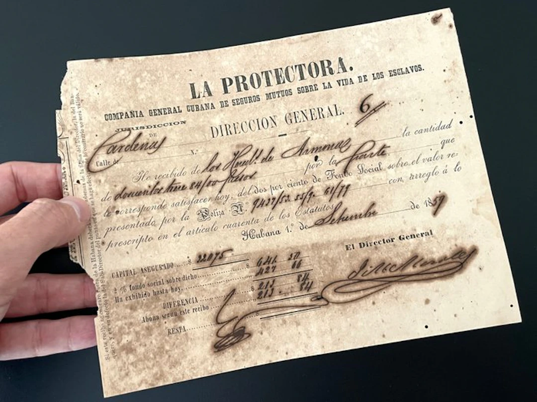 Manuscrito - Esclavos España colonial
