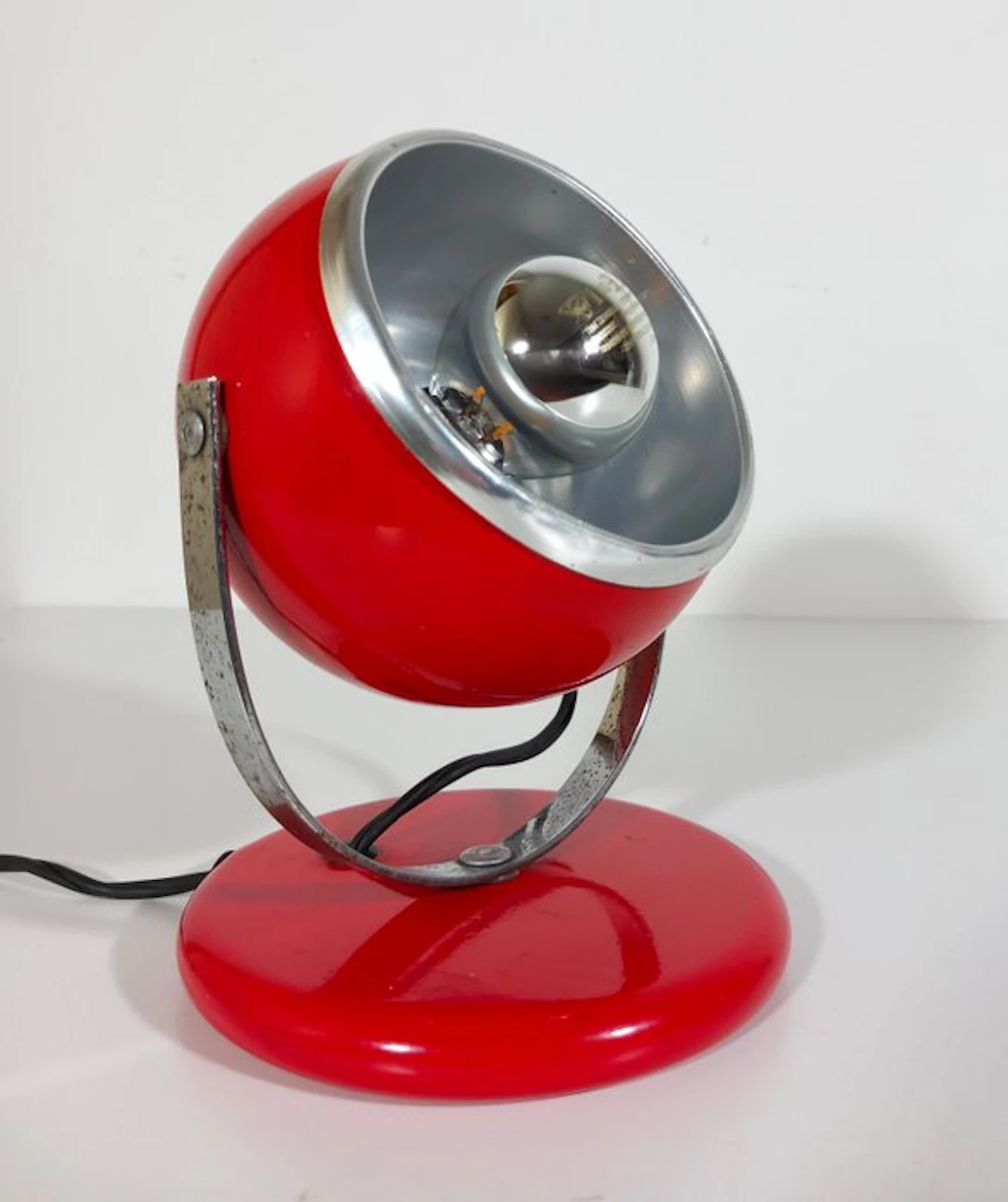 Table lamp - Space age 1960 - Steel - Orientable sphere