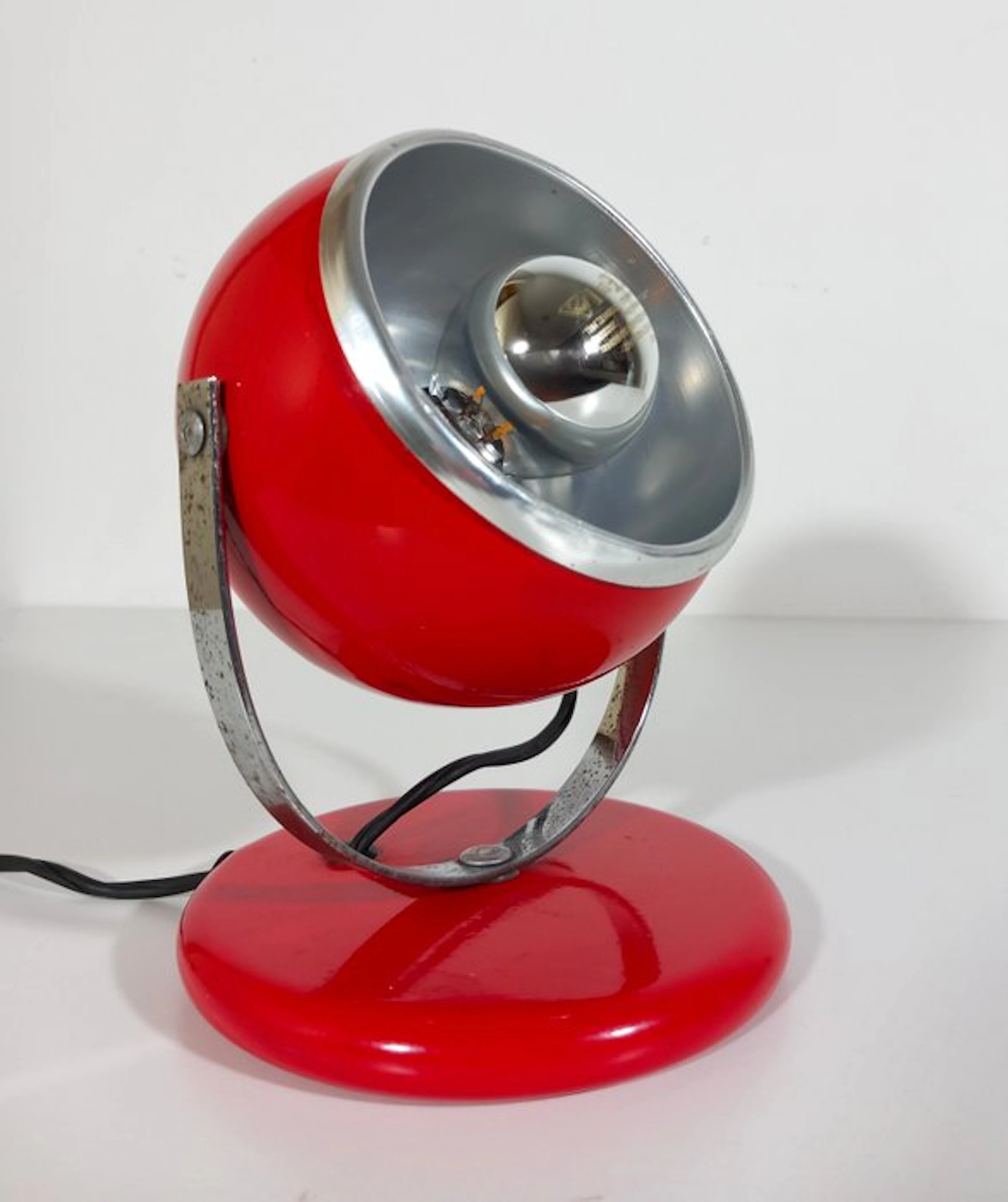 Table lamp - Space age 1960 - Steel - Orientable sphere
