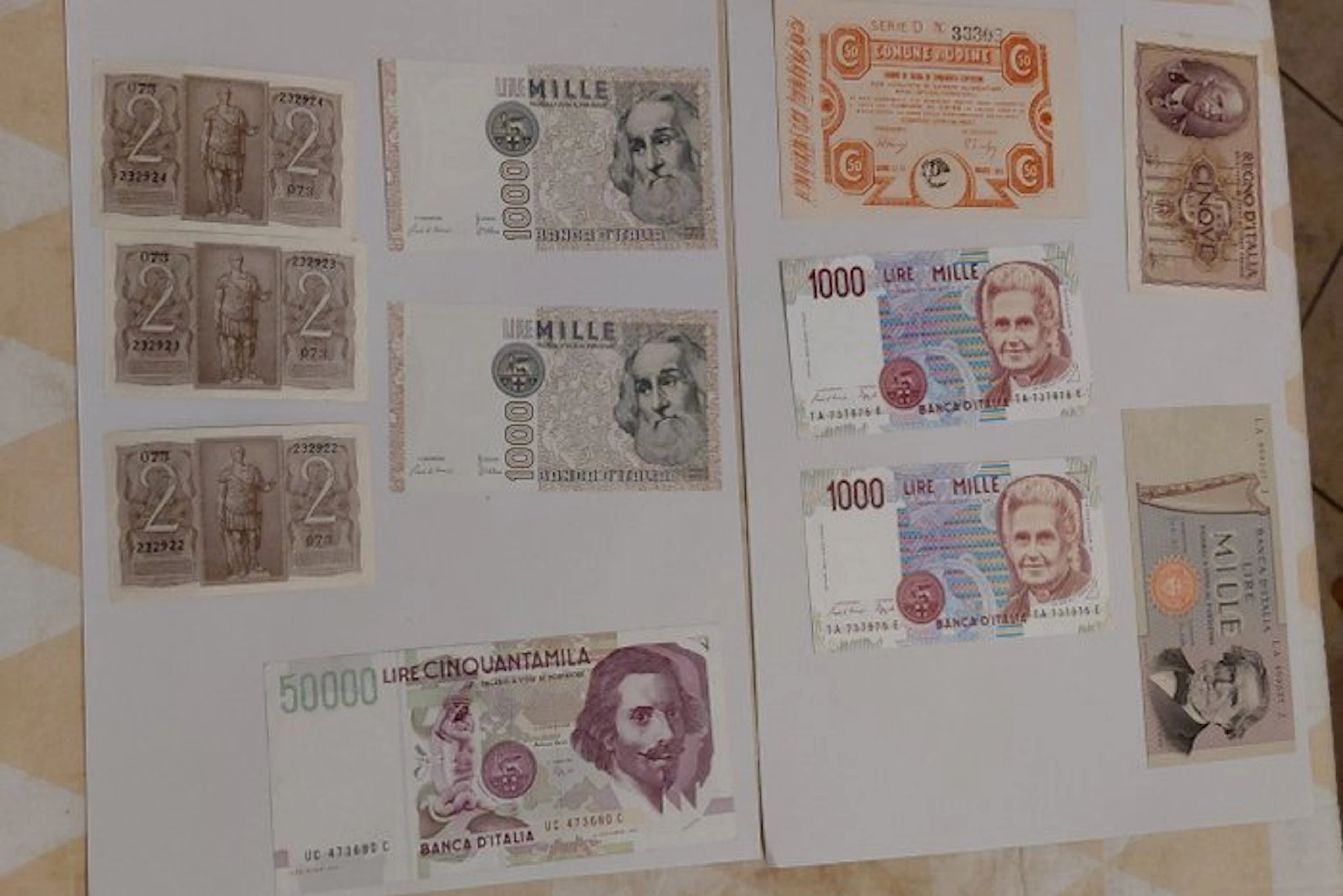 Italy. - 11 banconote Lire - anni vari (No reserve price)