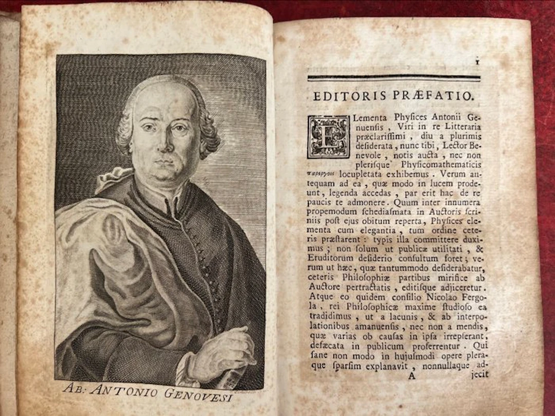Antonio Genovesi - Elementa Physicae Experimentalis - 1779