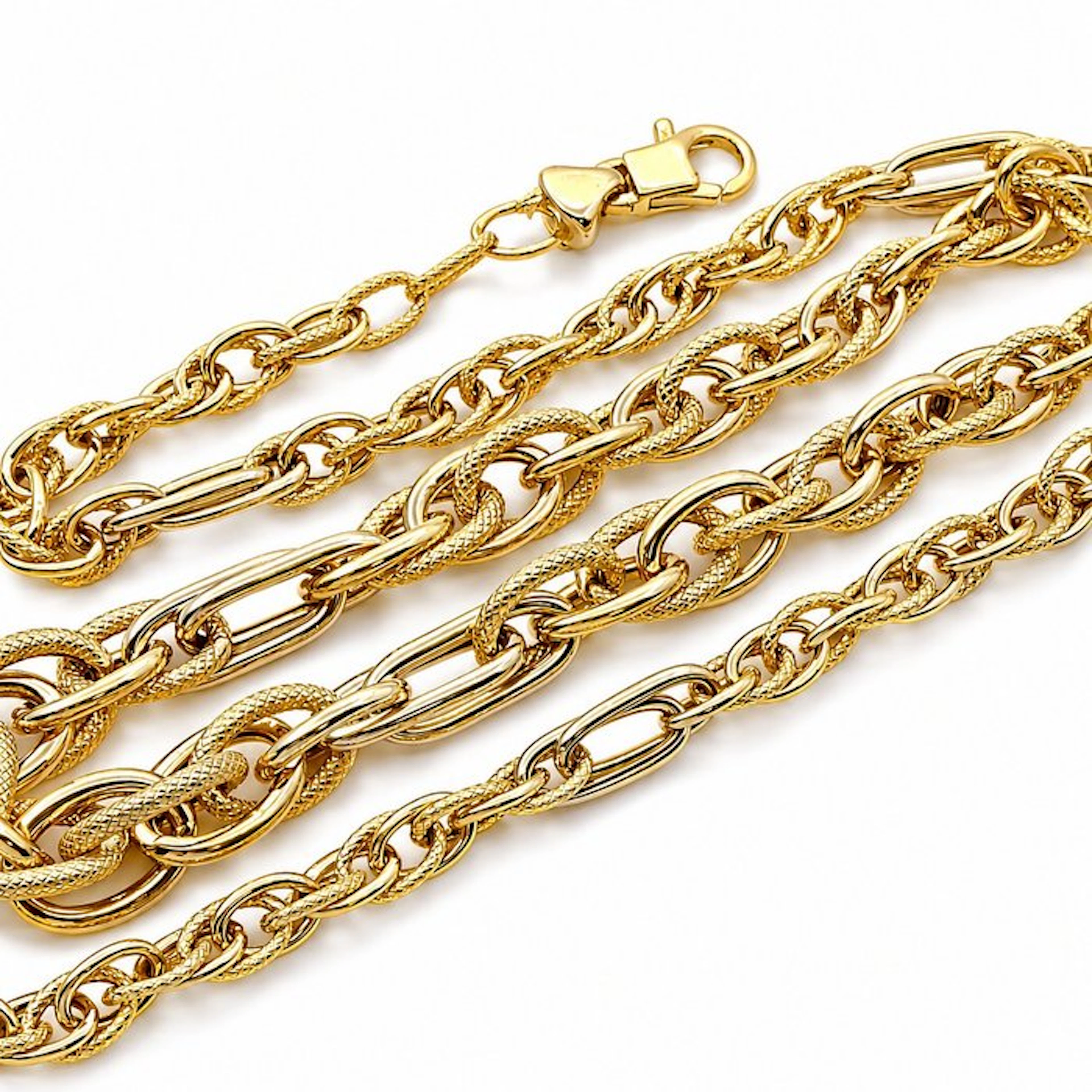 Necklace - 18 kt. Yellow gold - Made in Italy - Handmade