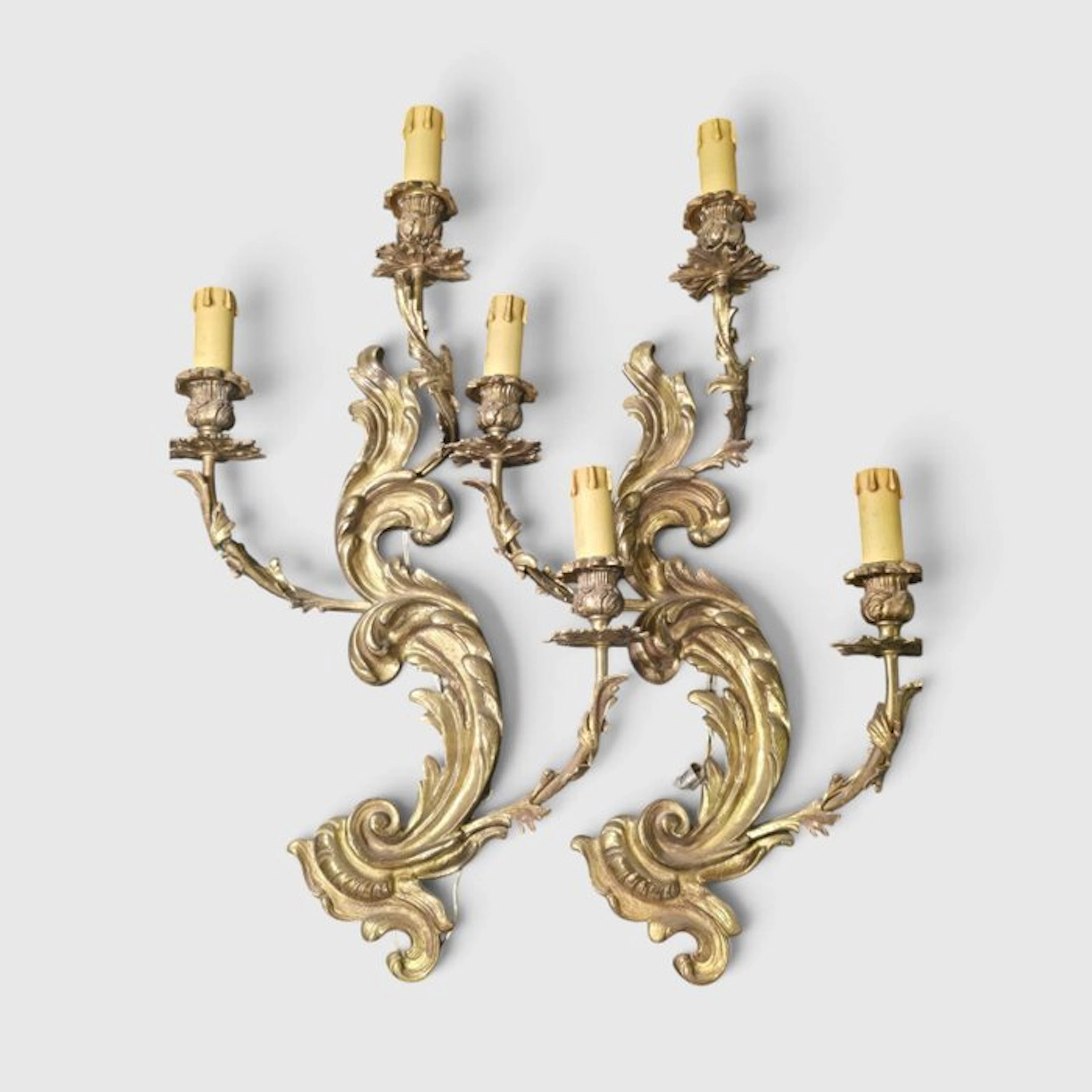 Wall sconce - Gilt bronze