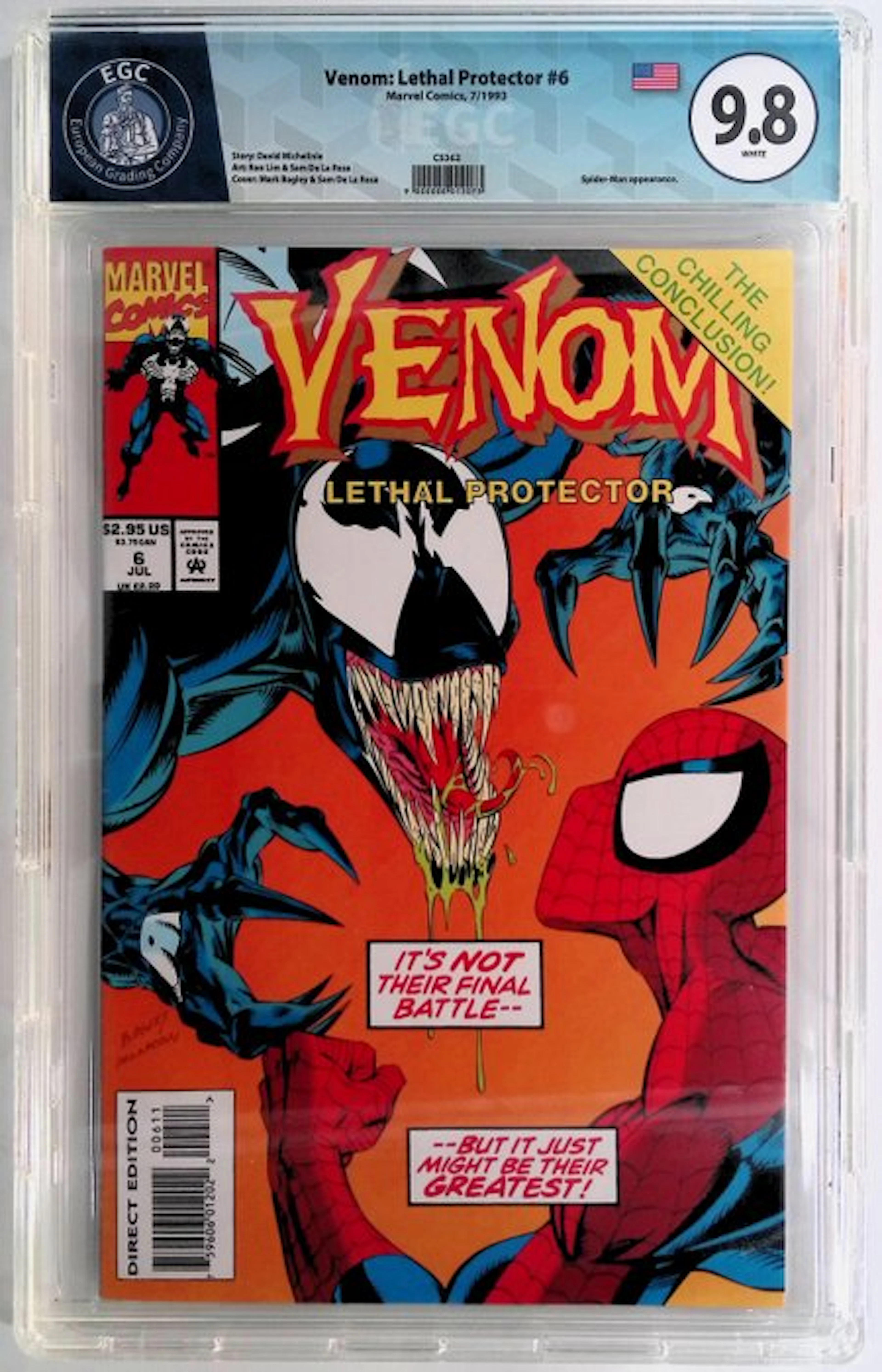 Venom: Lethal Protector #6 - EGC 9.8 - 1 Graded comic - First edition - 1993
