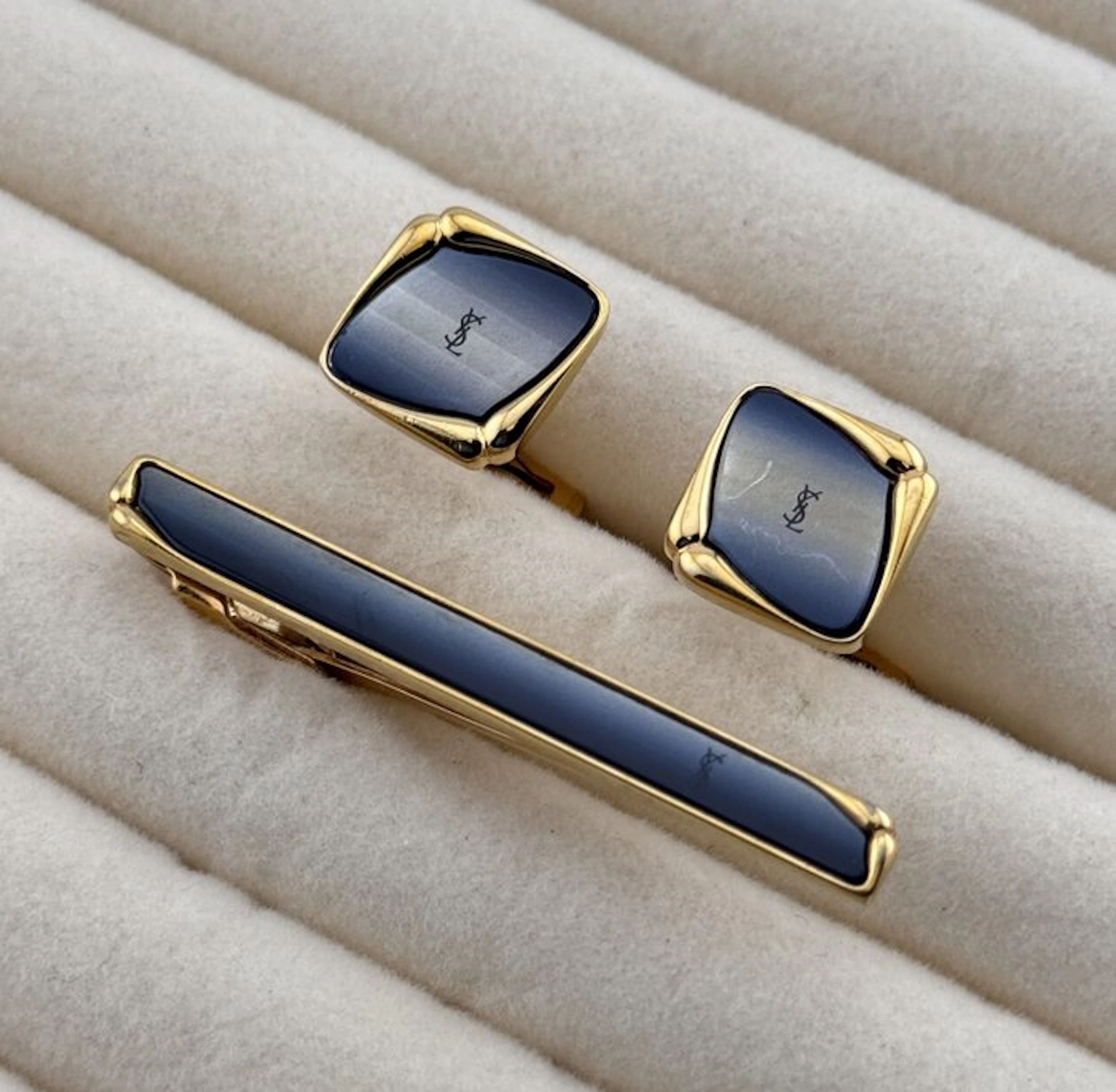 Yves Saint Laurent - Steel - Cufflinks