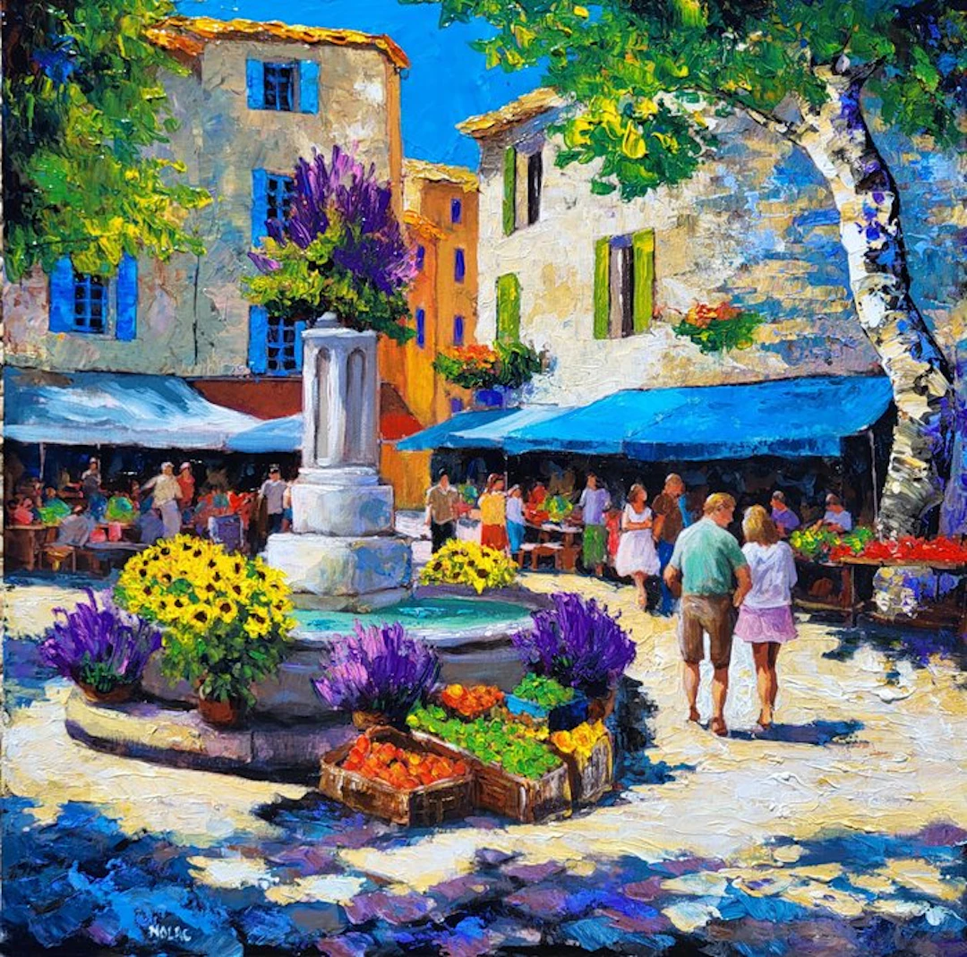 NOLAC - Tableau original de NOLAC au couteau 2026 En Provence