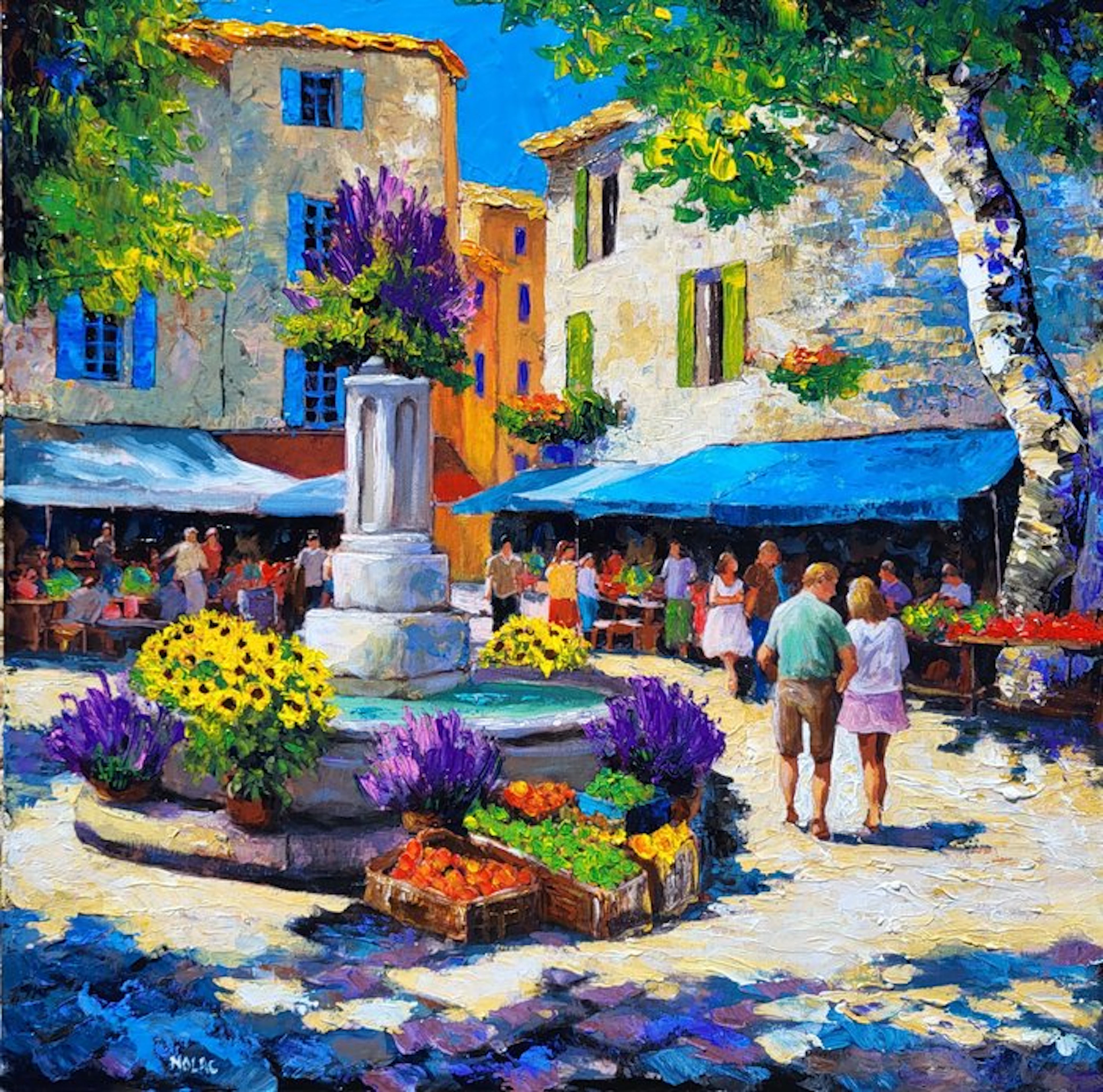 NOLAC - Tableau original de NOLAC au couteau 2026 En Provence